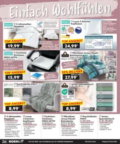 Norma Bestellmagazin ab 01.12.2025 gültig | Seite: 26 | Produkte: Hülle, Kissen