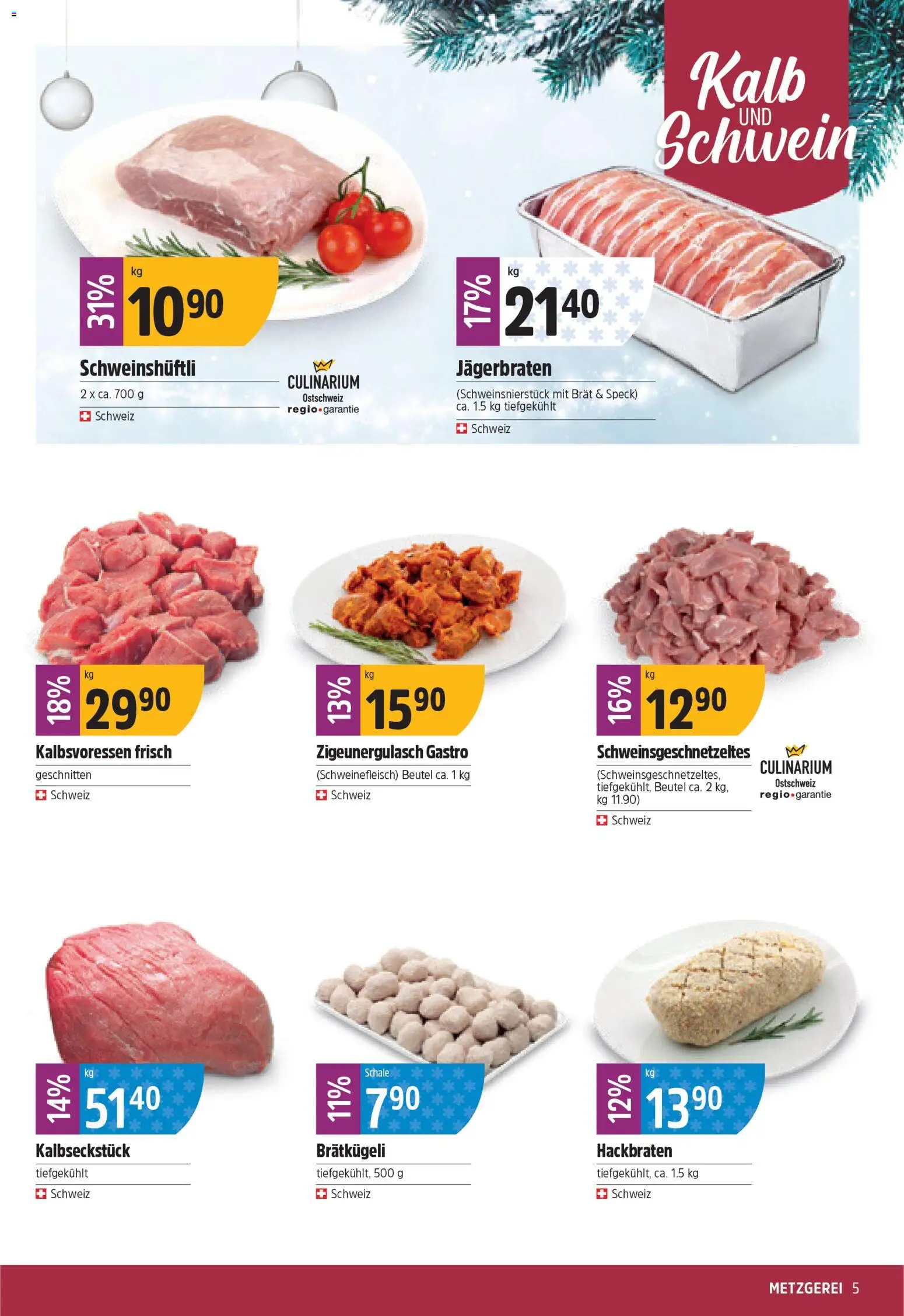 TopCC Aktionen – gültig ab 15.12.2025 | Seite: 5 | Produkte: Schweinefleisch