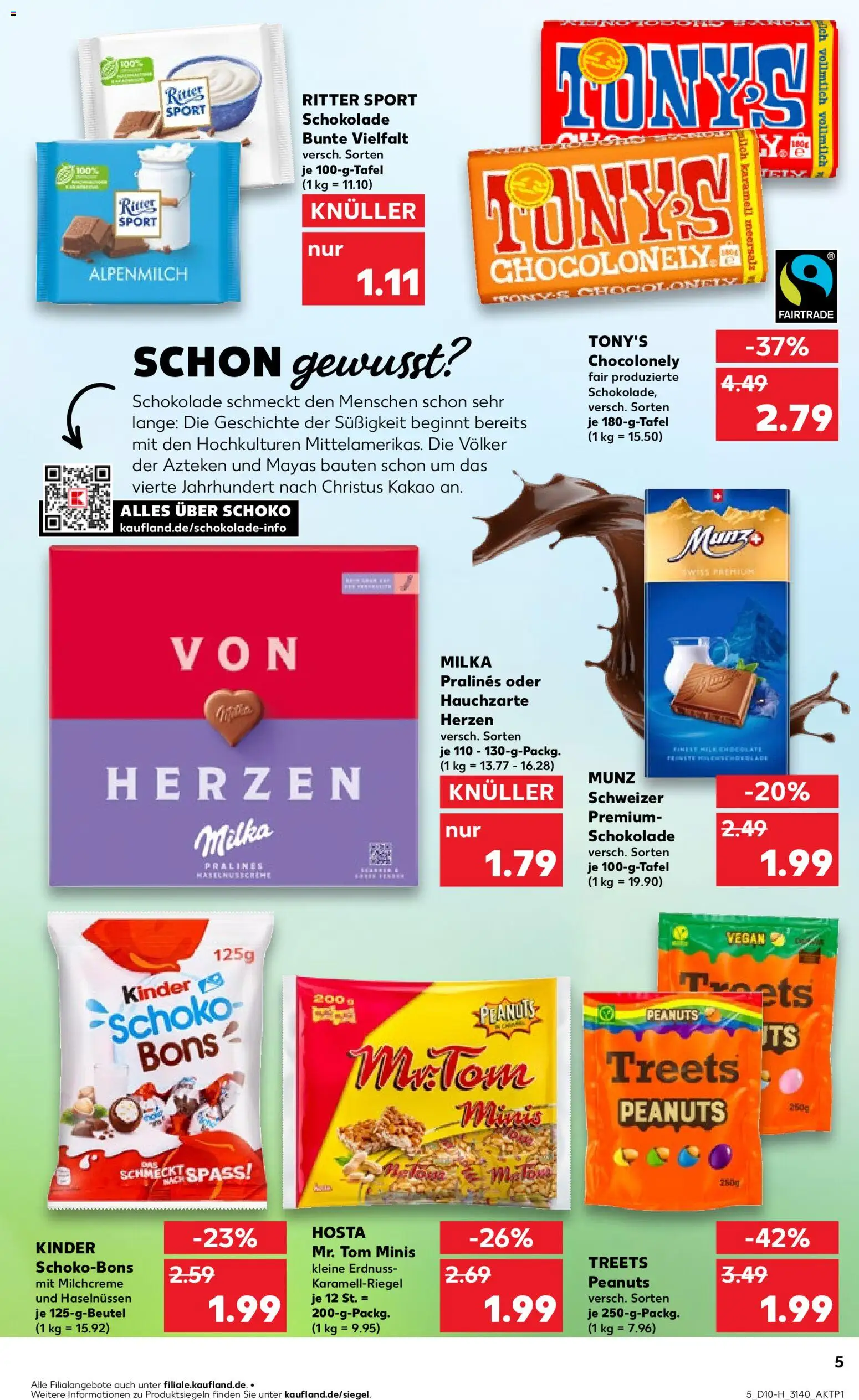 Kaufland Prospekt Leipzig	 – gültig ab 05.03.2026 | Seite: 5 | Produkte: Schokolade, Milka schokolade, Ritter sport, Milka