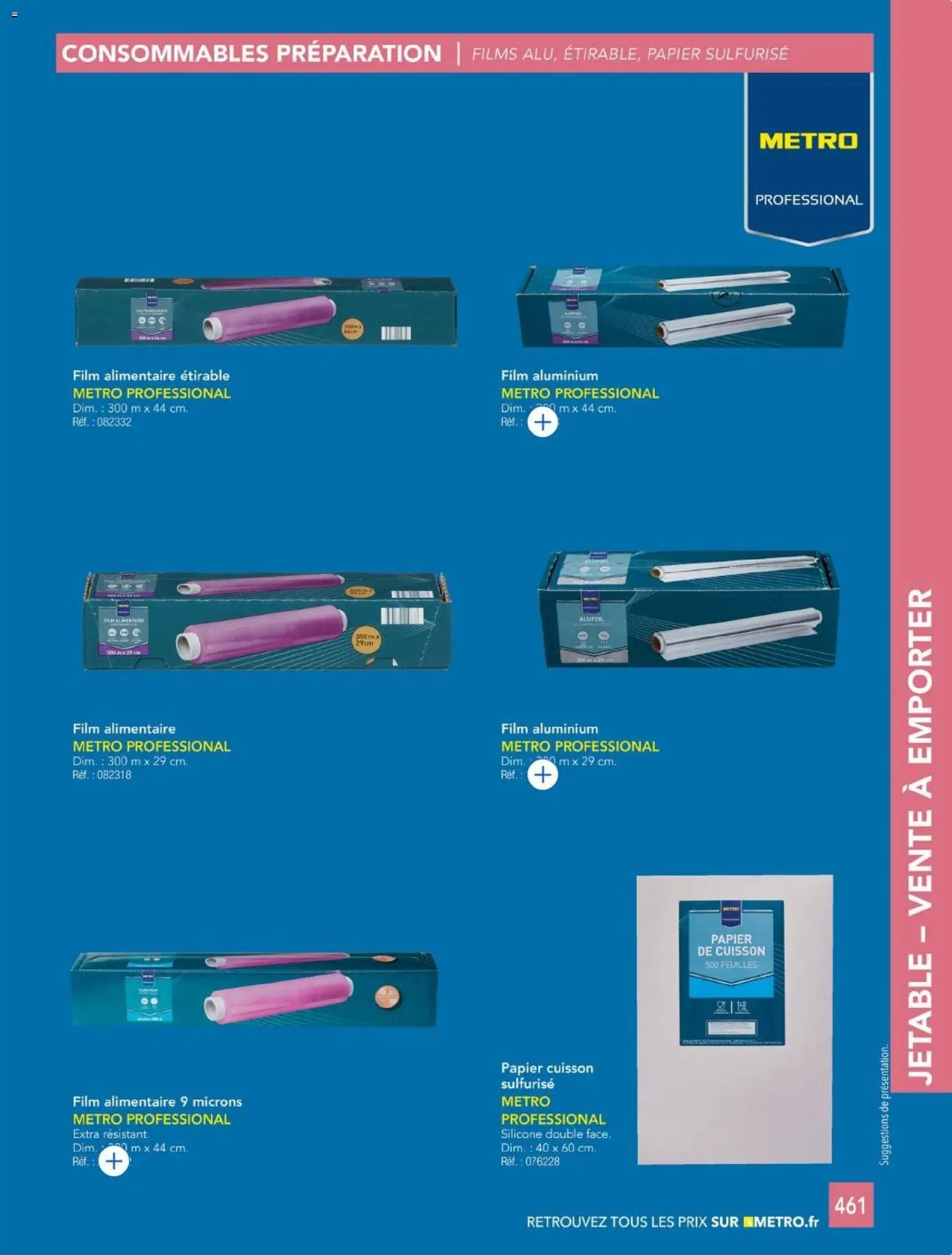 {H1} | Page: 461 | Produits: Papier de cuisson