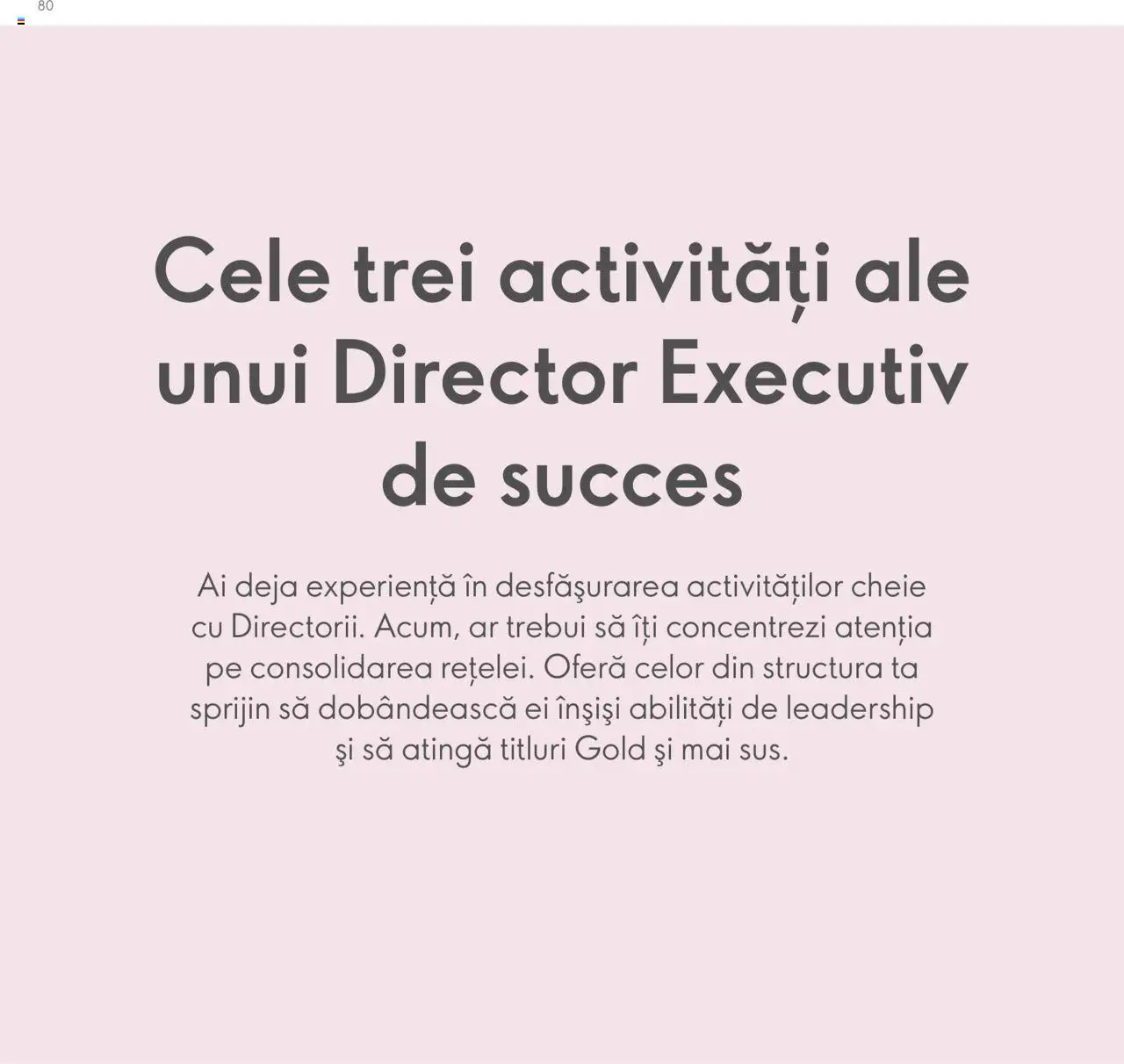 Oriflame catalog - Planul de Succes pentru Partenerul de Brand – valabil de la 09.07.2024 | Pagină: 80