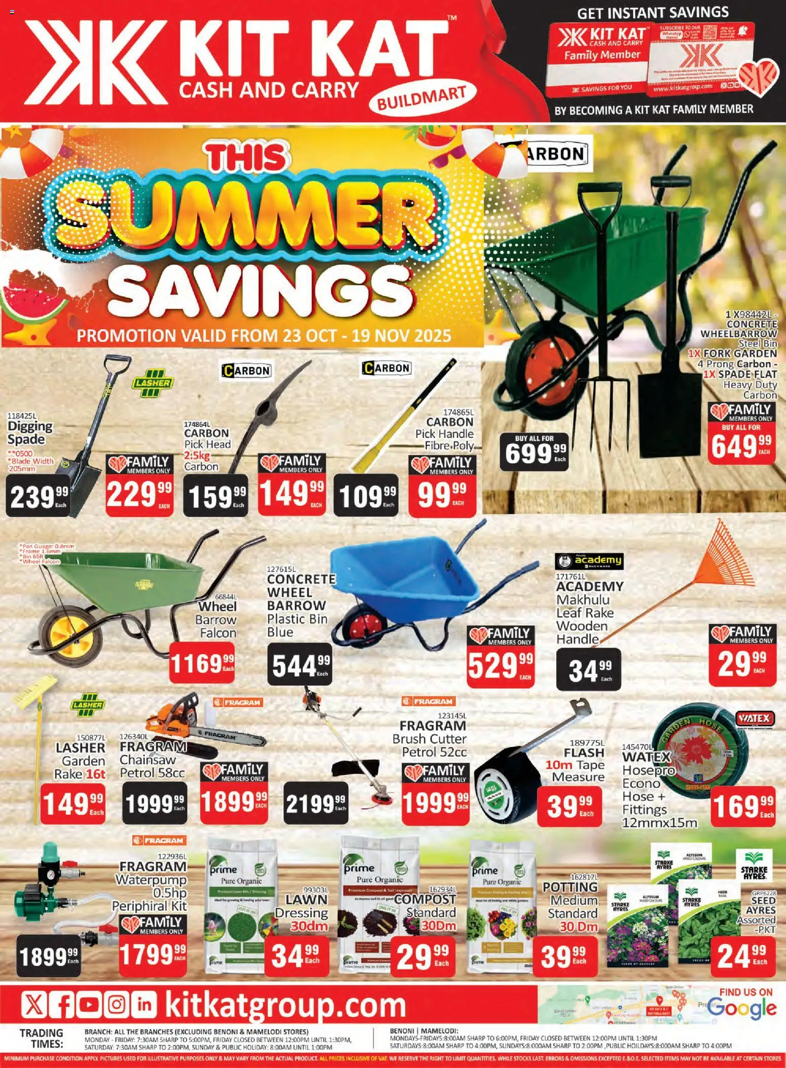New KIT KAT Cash & Carry catalogue – valid from 23.10.2025 | Page: 1 | Products: Brush, Spade, Dressing, Tape