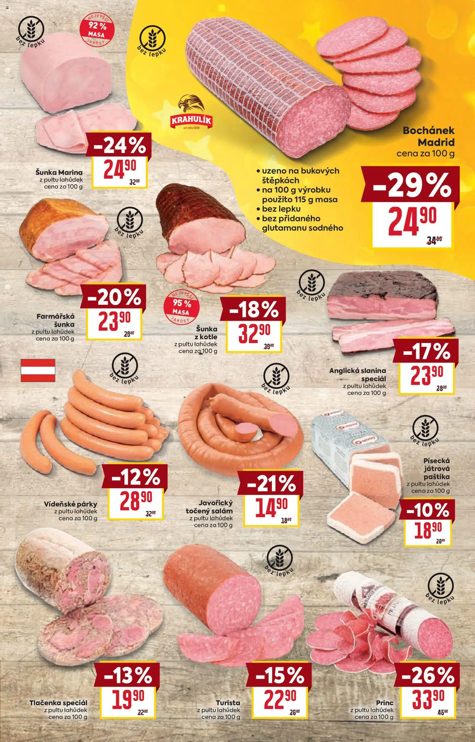 Billa Velký leták od 17.12.2025 | Strana: 17 | Produkty: Vídeňské párky, Párky, Anglická slanina, Točený salám