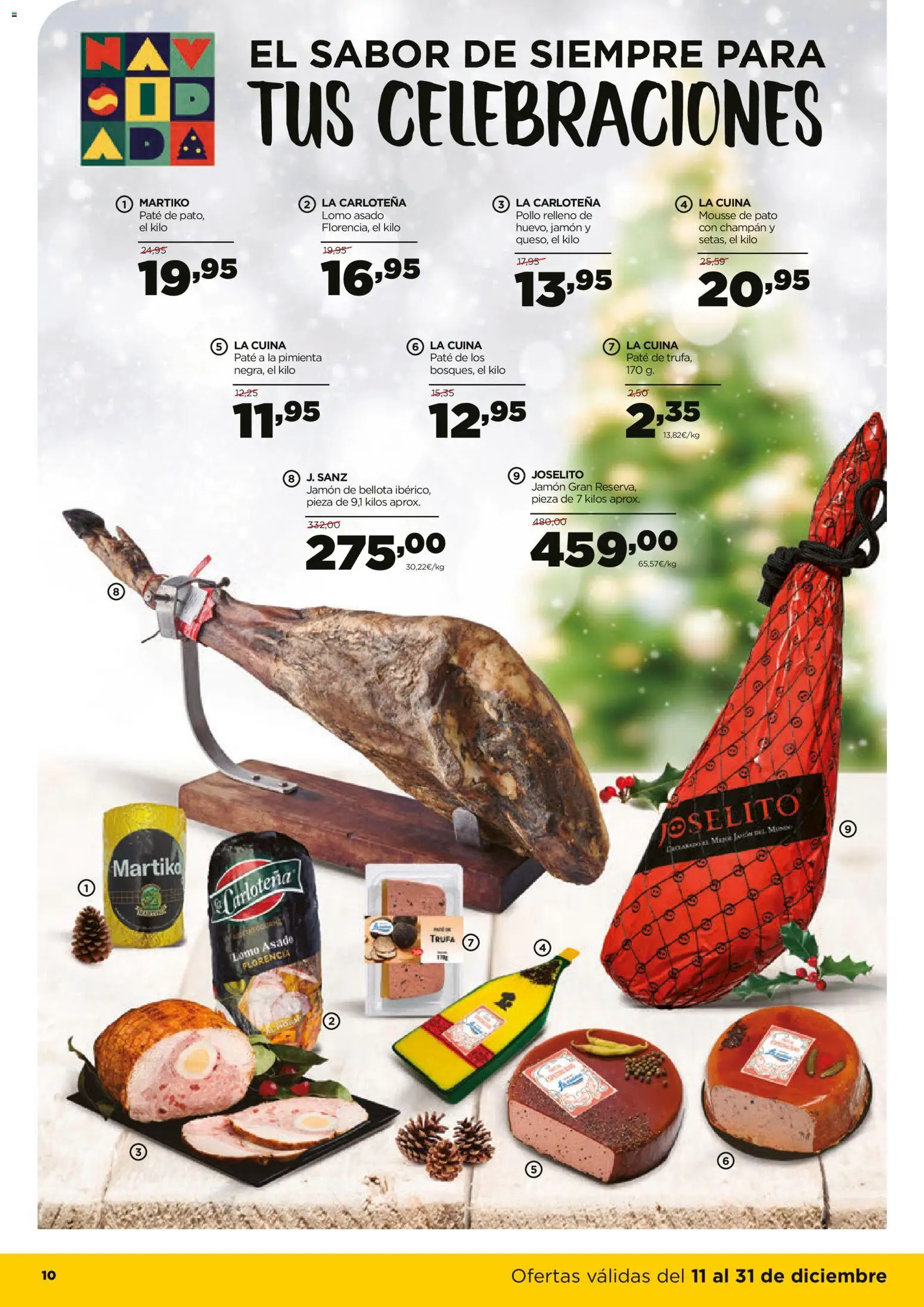 Alimerka folleto Asturias │ válido desde el 11.12.2025 | Página: 10 | Productos: Mousse, Jamón, Paté