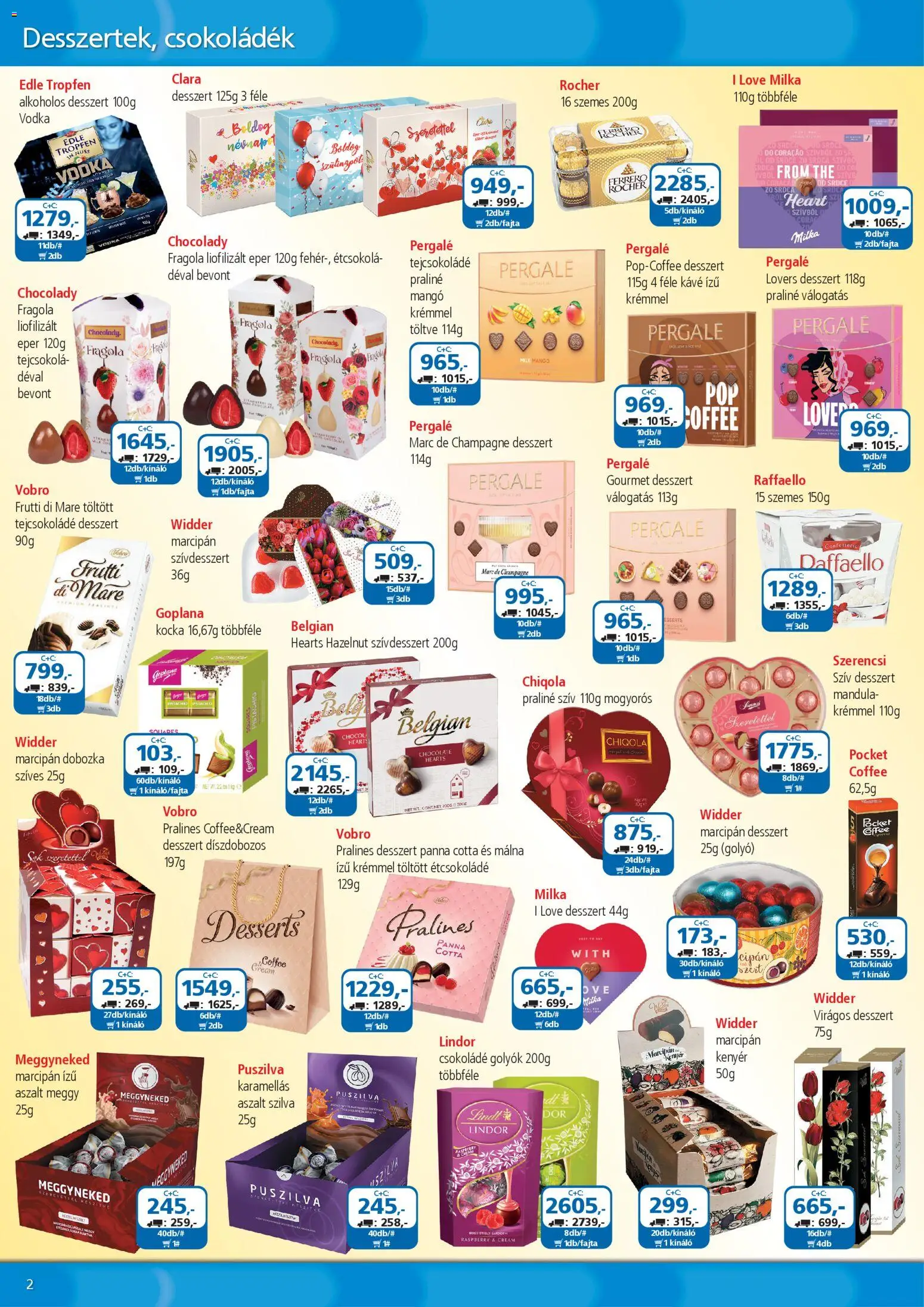 ÁRKLUB akciós ujság - amely érvényes a következő dátumtól: 01.02.2026 | Oldal: 2 | Termékek: Málna, Vodka, Aszalt szilva, Mangó
