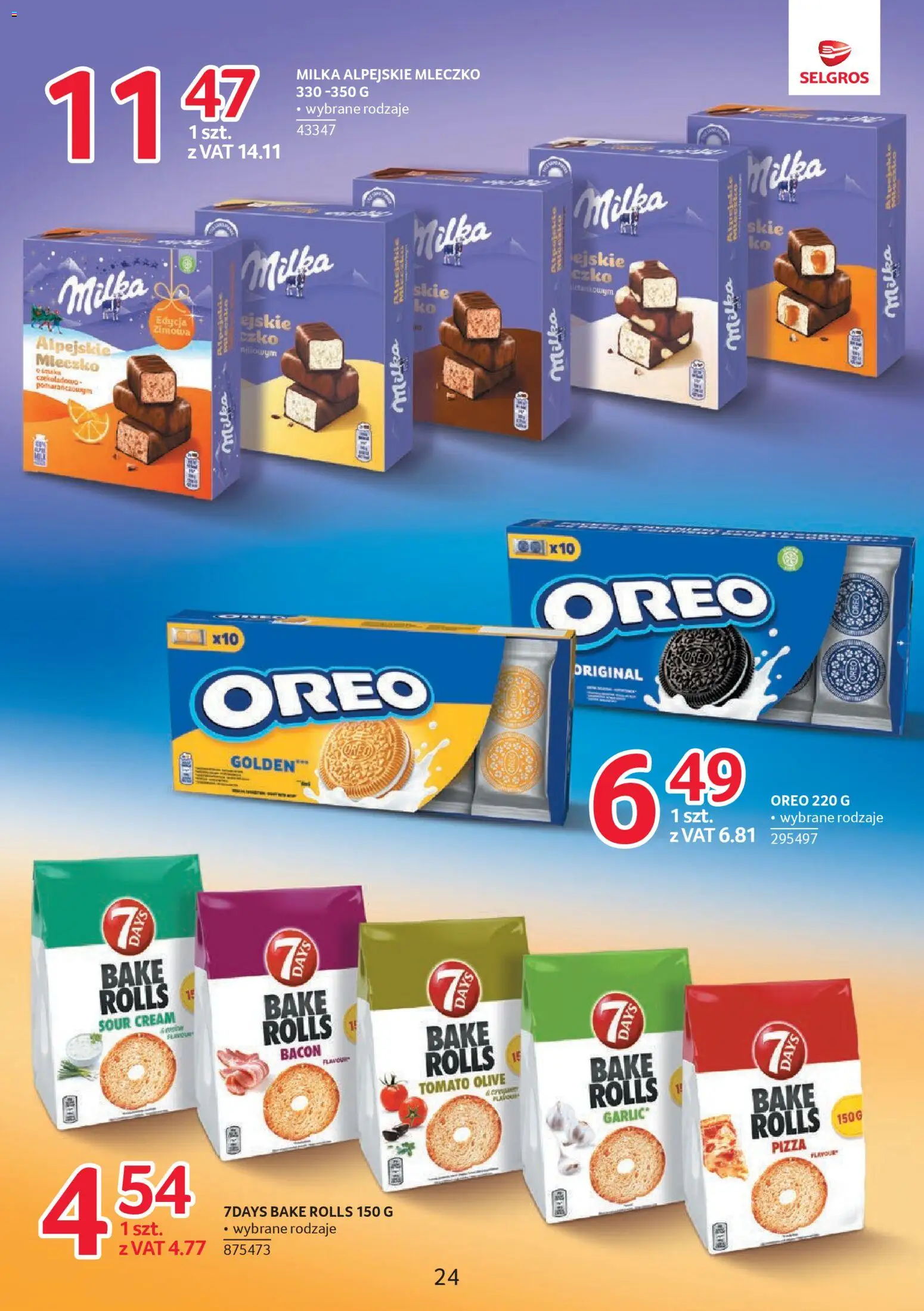 Selgros cash&carry Gazetka - Markowe produkty od 18.12.2025 | Strona: 24 | Produkty: Milka, Pizza