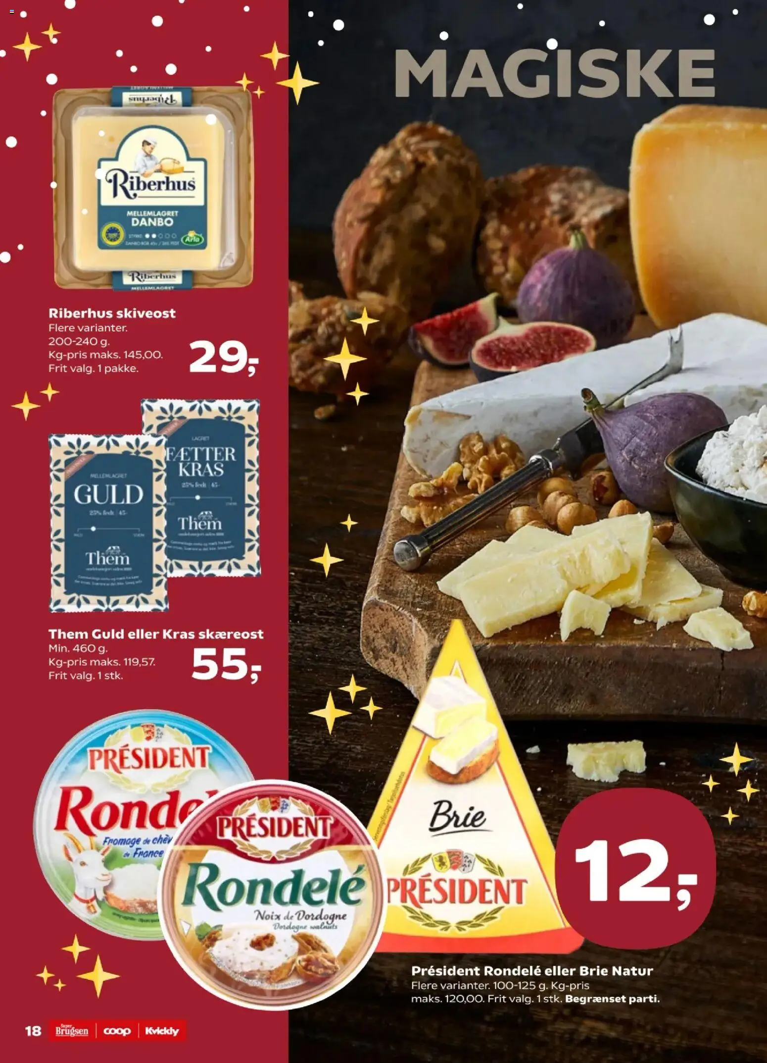 Kvickly tilbudsavis – gyldig fra 28.11.2025 | Side: 18 | Produkter: Skiveost