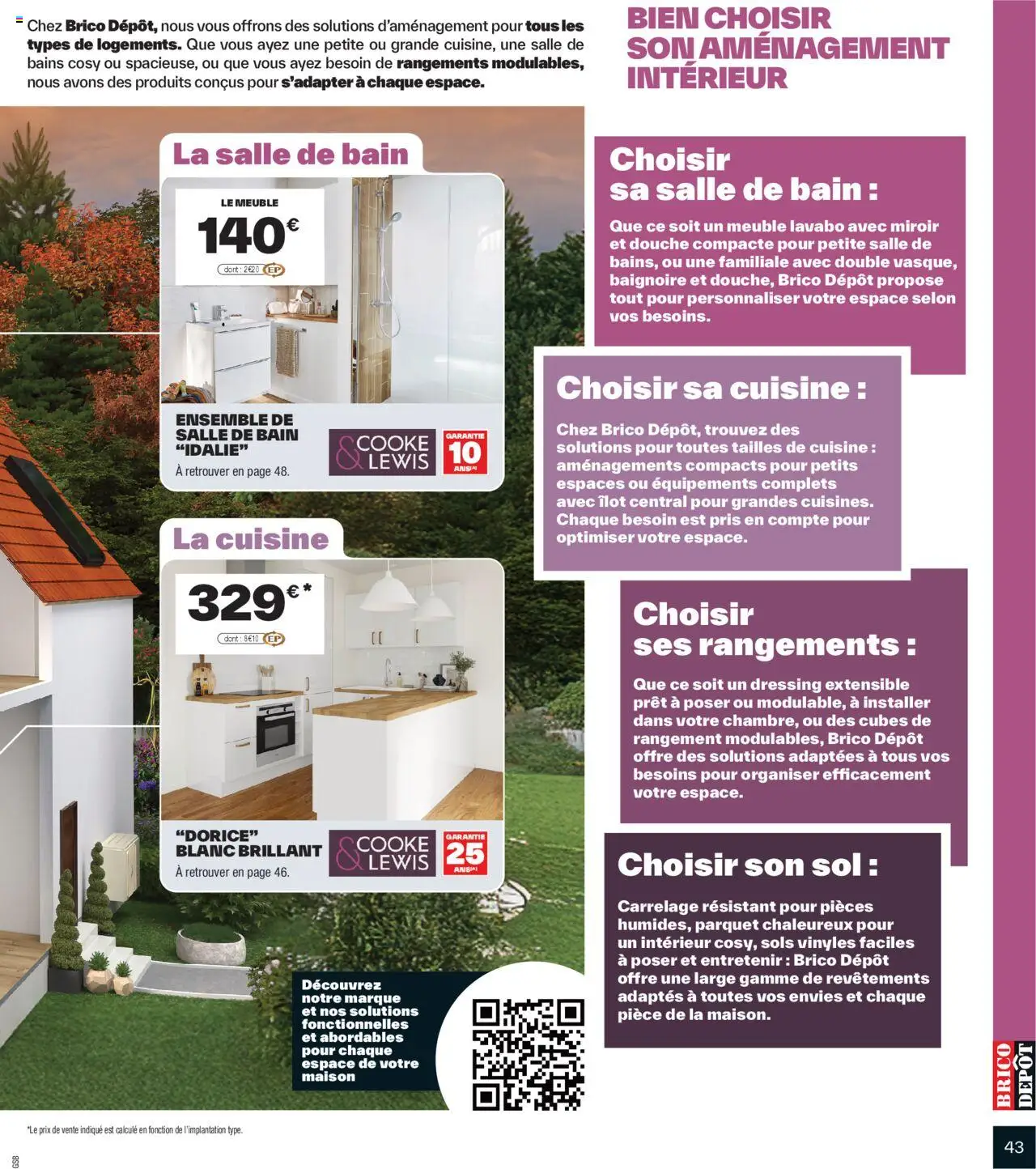 {H1} | Page: 43 | Produits: Parquet, Baignoire, Douche, Miroir