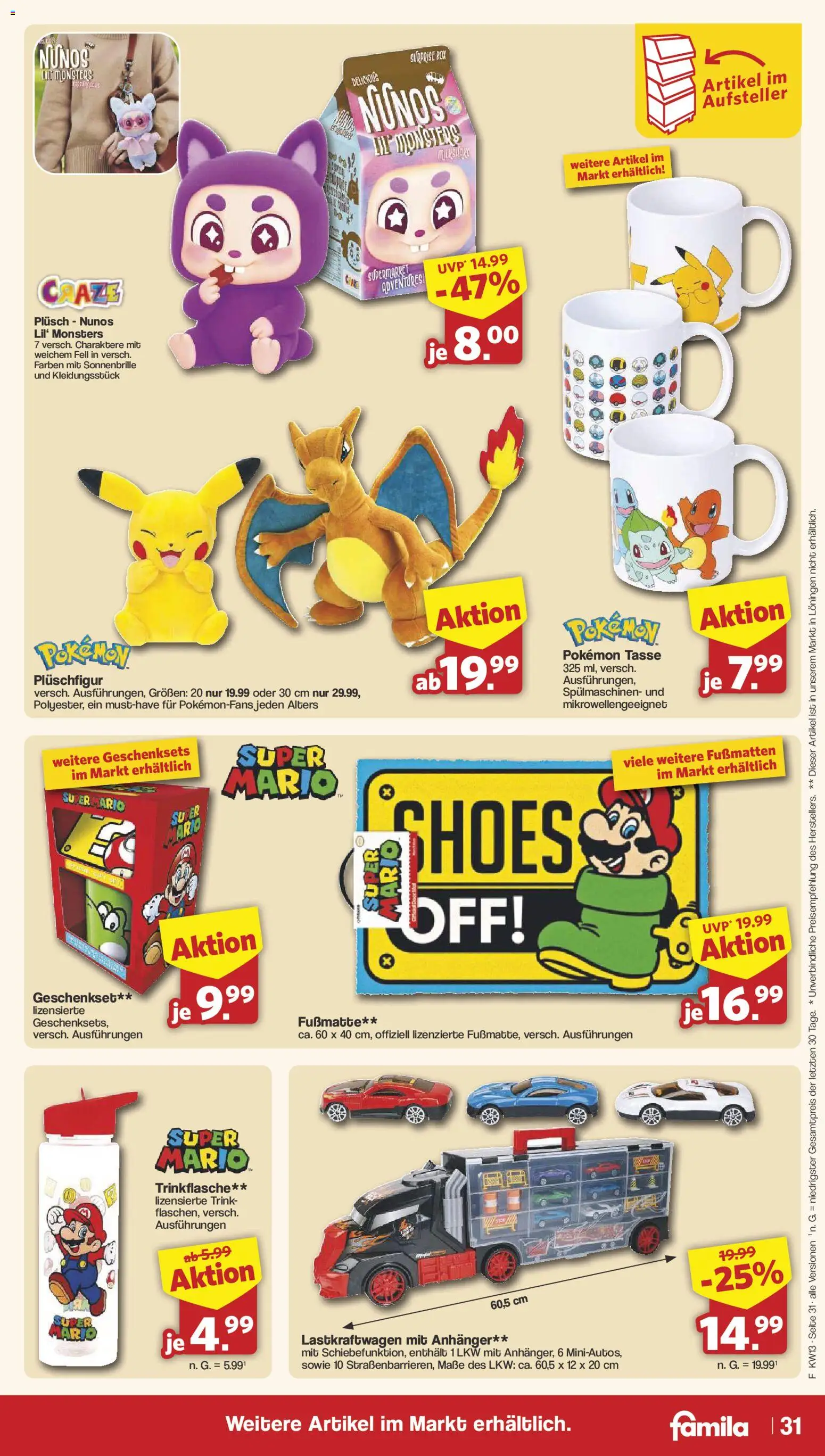 Famila Nordwest Prospekt 	 – gültig ab 23.03.2026 | Seite: 31 | Produkte: Box, Fußmatte