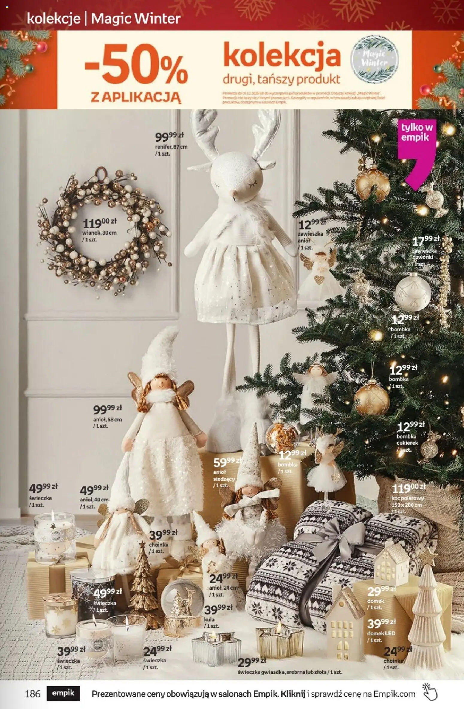 Empik promocje - Tom kultury Zabawki od 26.11.2025 | Strona: 63 | Produkty: Choinka, Koc