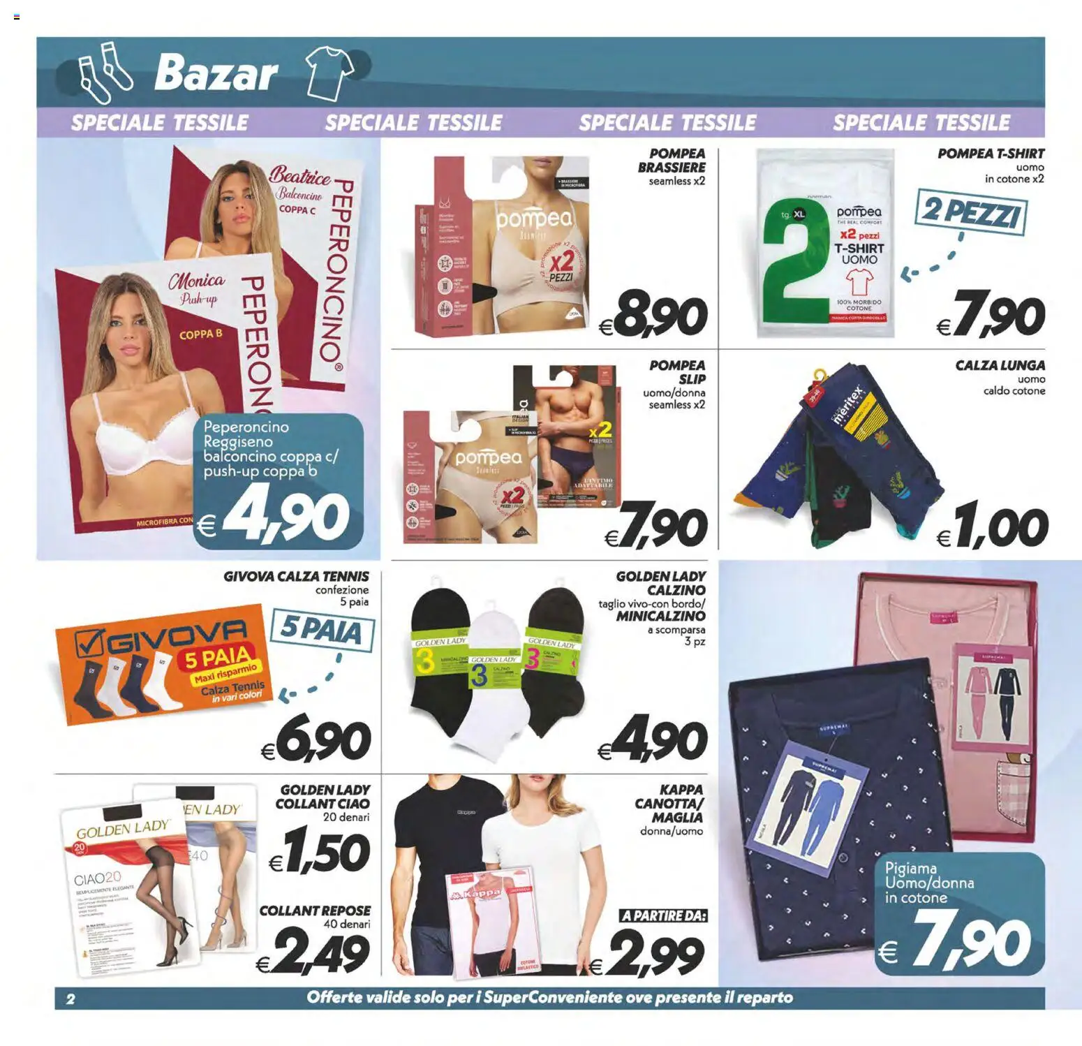 Volantino SuperConveniente del 24.02.2026 | Pagina: 27 | Prodotti: Pigiama, Peperoncino, Collant, The