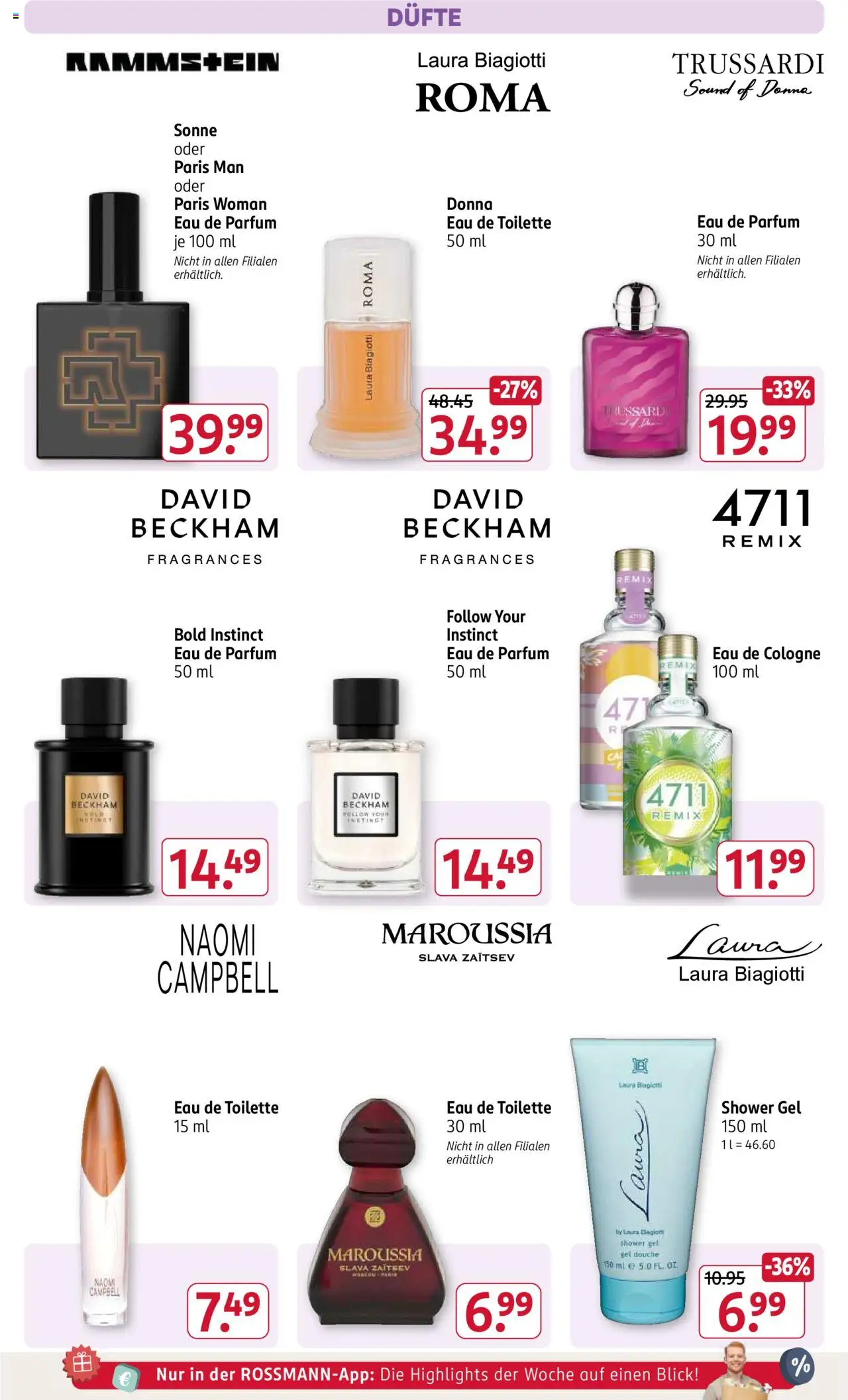 Rossmann Prospekt 	 - gültig ab dem 18.08.2025 | Seite: 5 | Produkte: Parfüm, Shower Gel, Eau de Parfum, Eau de Cologne