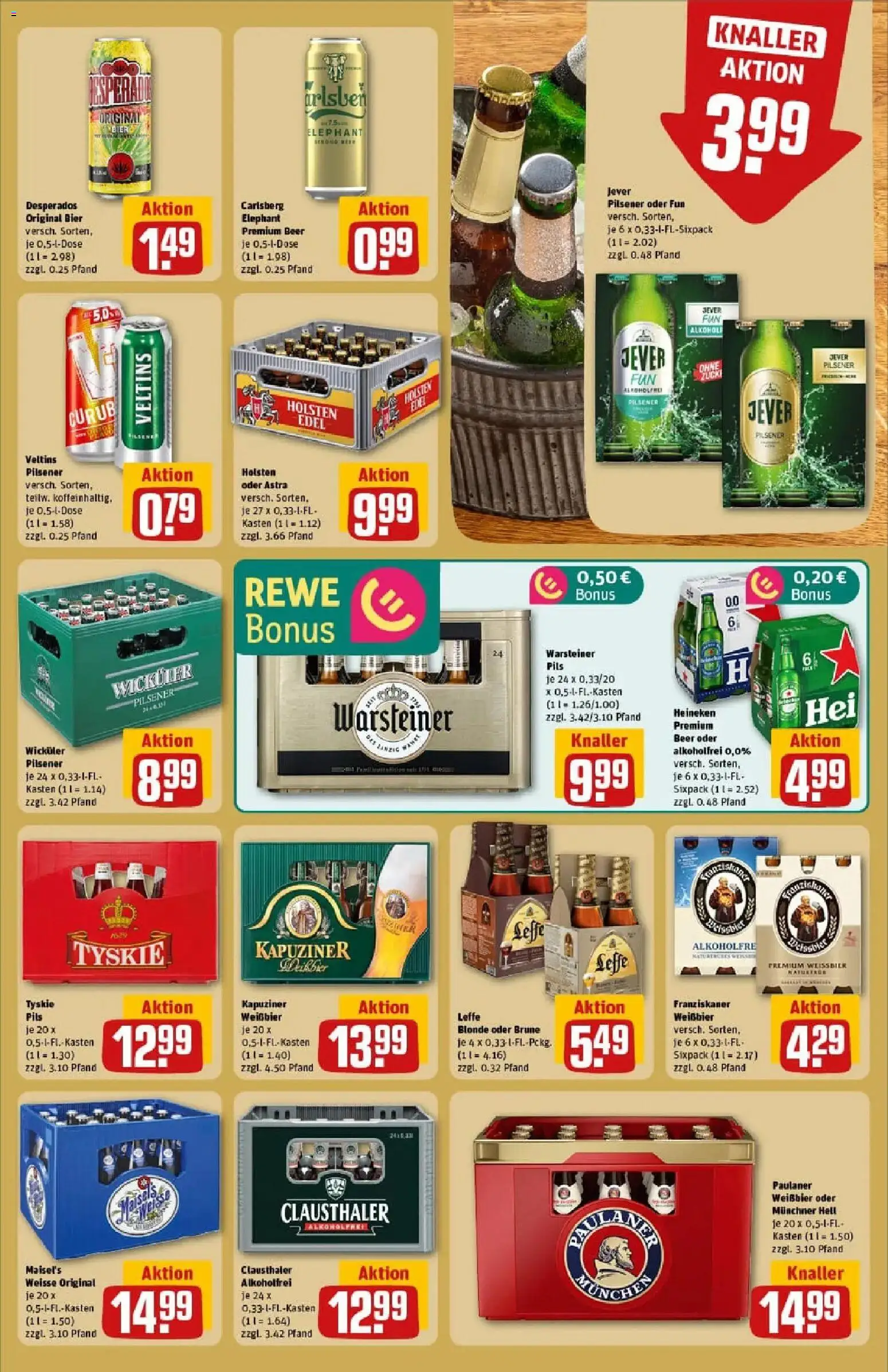 Rewe prospekt Lübeck	 – gültig ab 10.11.2025 | Seite: 21 | Produkte: Franziskaner, Carlsberg, Warsteiner, Desperados