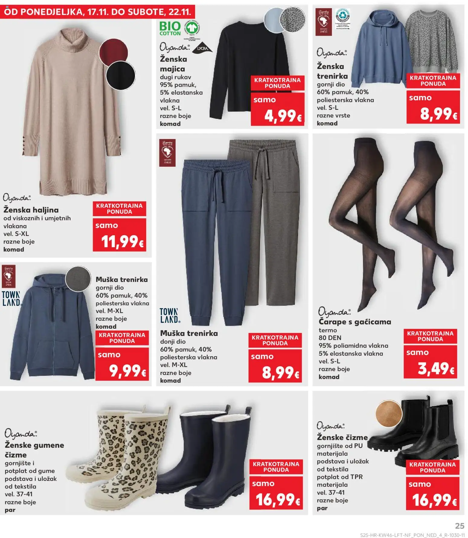 Kaufland katalog | vrijedi od 12.11.2025 | Stranica: 25 | Proizvodi: Čizme, Gumene čizme, Haljina, Trenirka