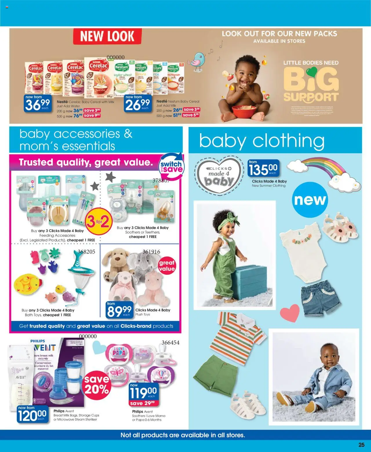 New Clicks catalogue – valid from 23.09.2025 | Page: 25 | Products: Toys, Bath, Microwave, Switch