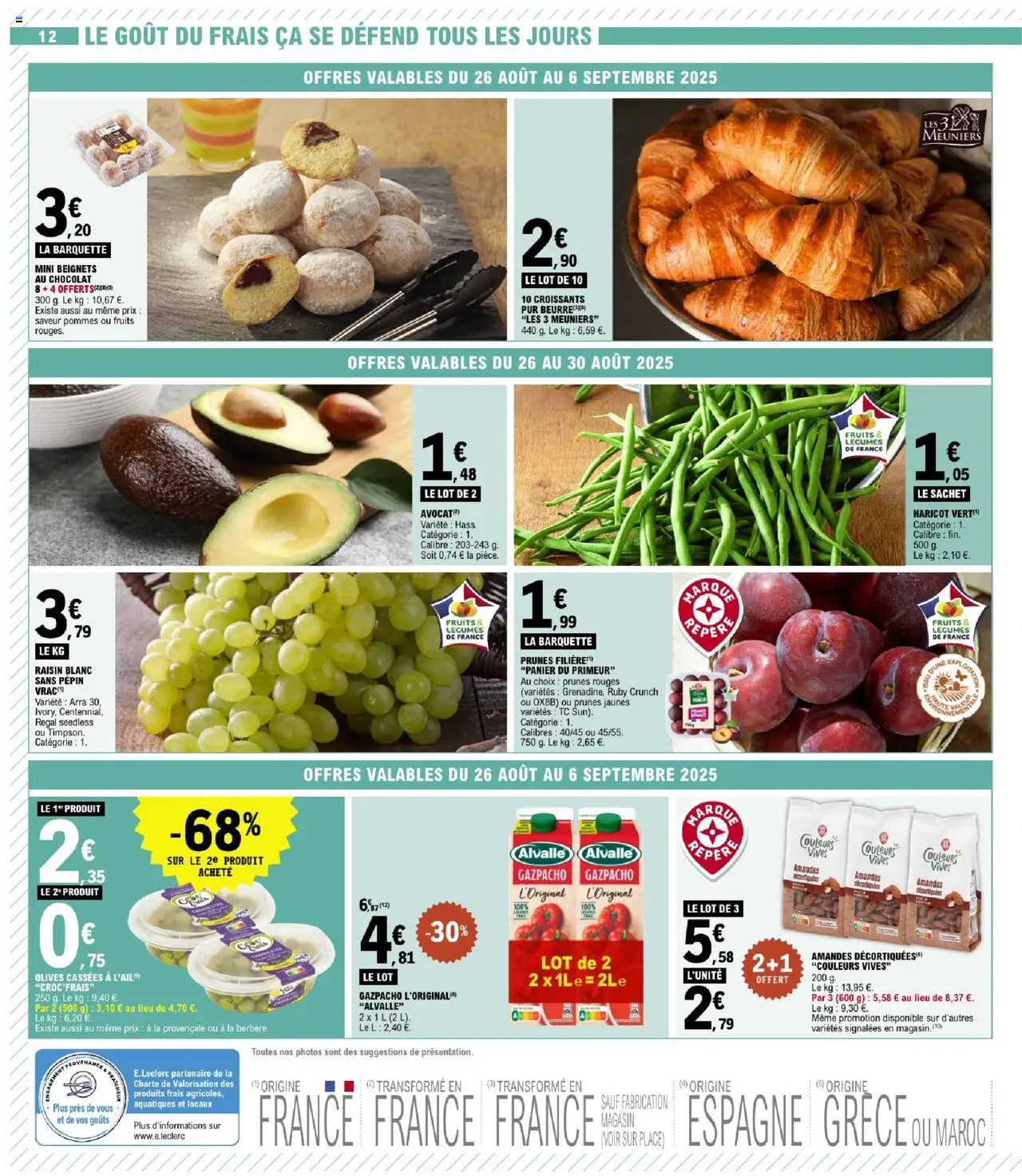  | Page: 12 | Produits: Raisin, Panier, Beurre, Pommes