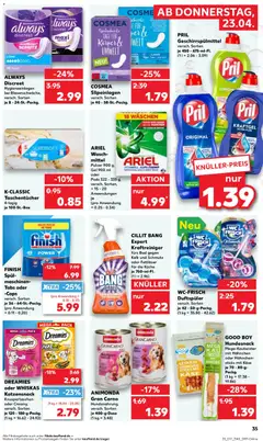 Kaufland Prospekt Leipzig	 ab 23.04.2026 gültig | Seite: 35 | Produkte: Hahnchen, Ariel, Küche, Whiskas