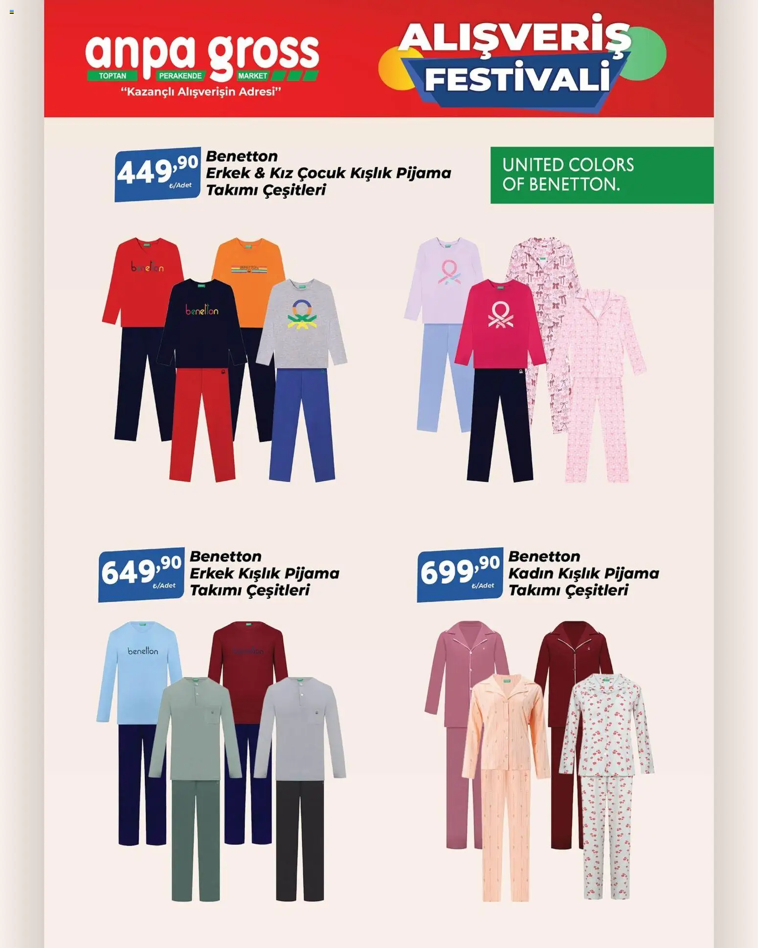 Anpa Gross Alışveriş Festivali - 01.11.2025 tarihinden itibaren geçerlidir | Sayfa: 11 | Ürünler: Pijama