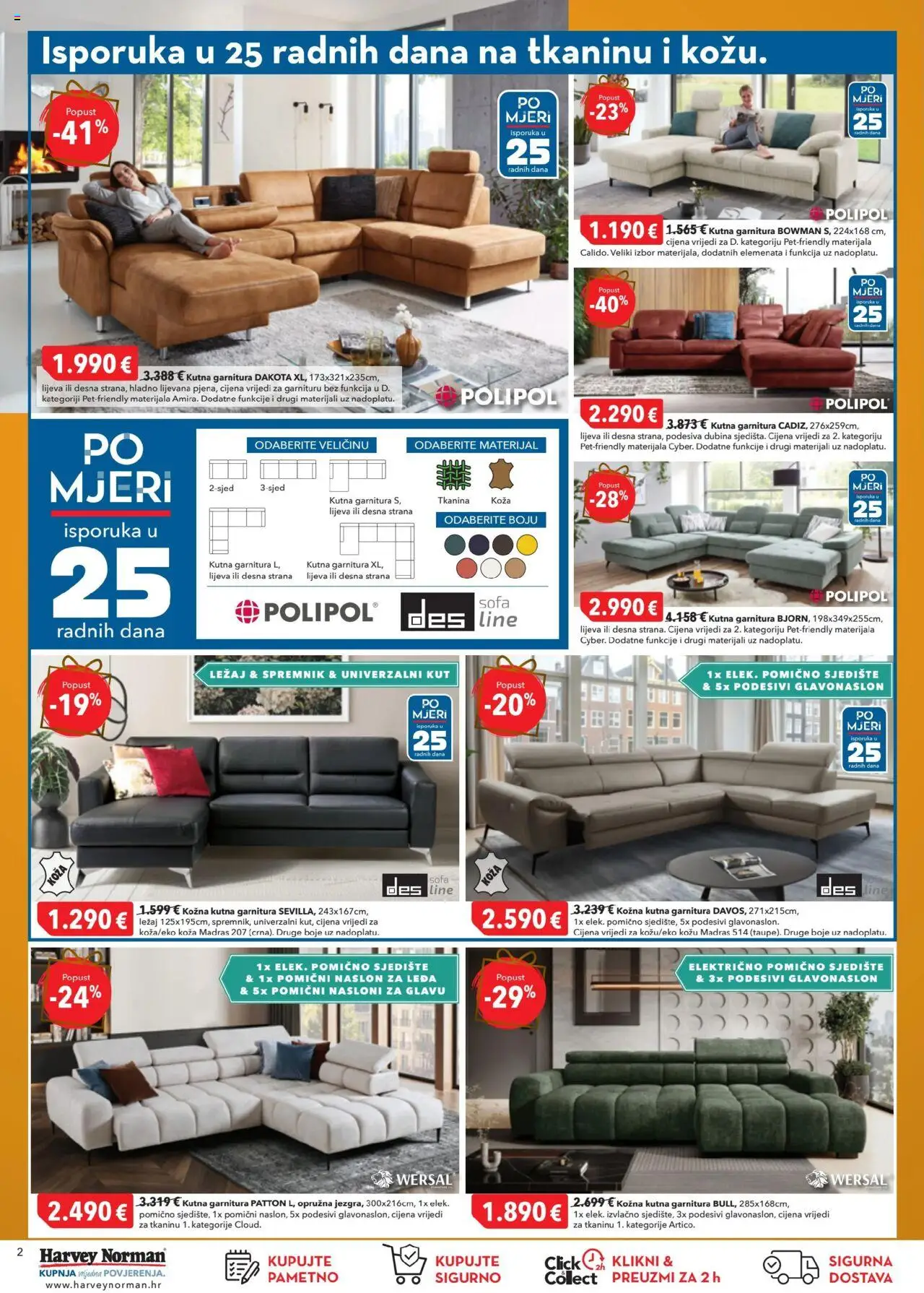Harvey Norman katalog | vrijedi od 02.10.2025 | Stranica: 2 | Proizvodi: Kutna garnitura