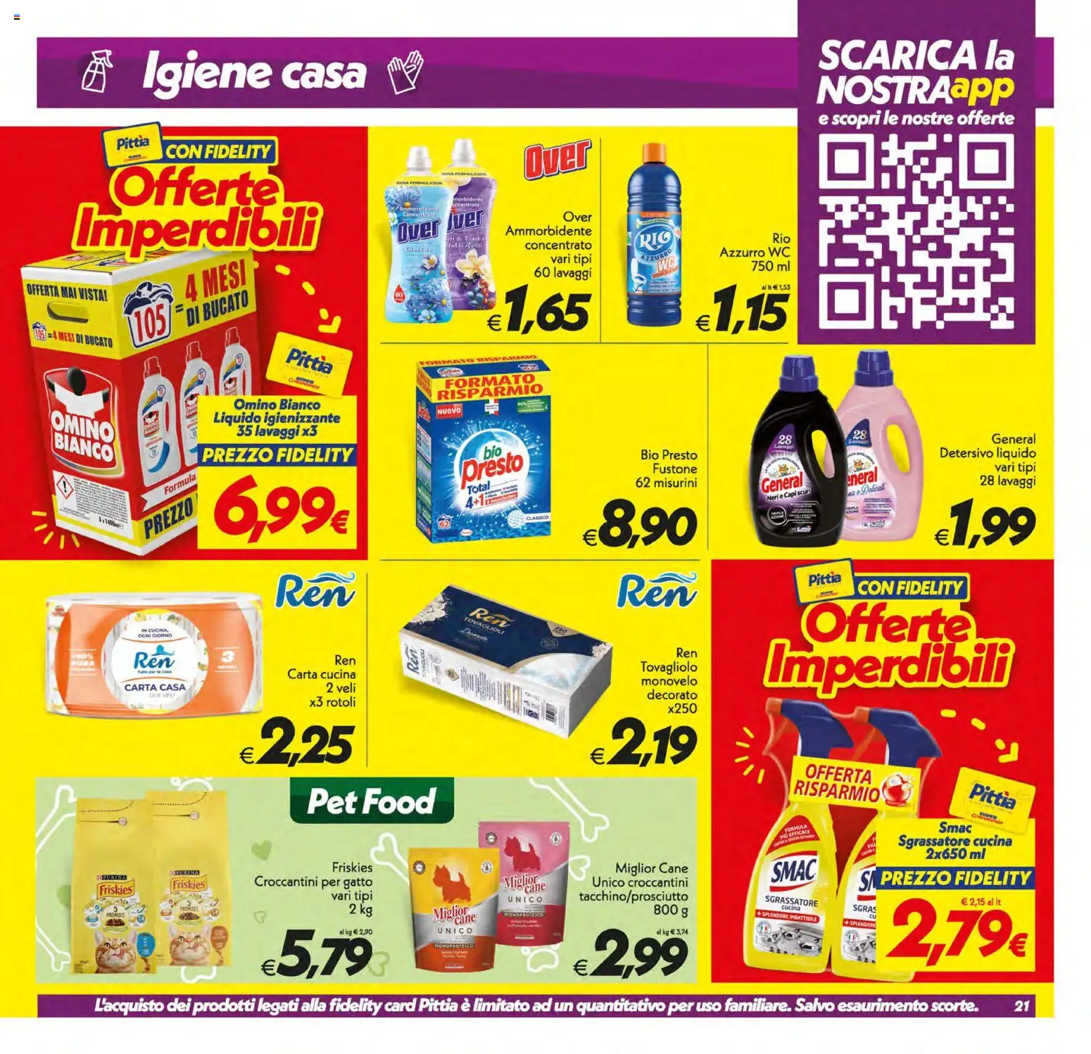 Volantino SuperConveniente del 13.01.2026 | Pagina: 21 | Prodotti: Ammorbidente, Sgrassatore, WC