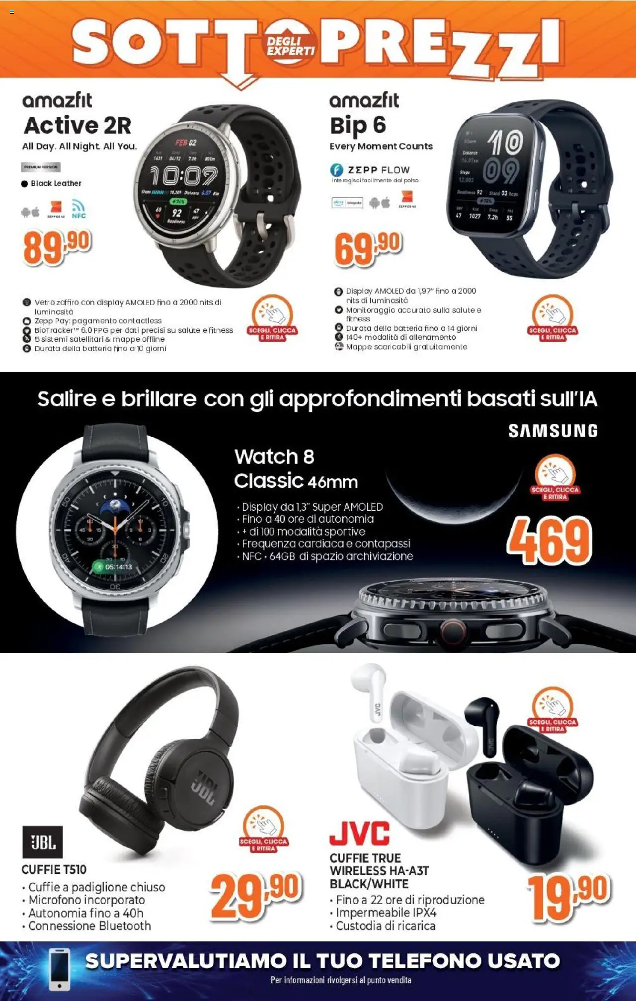 Volantino Expert del 02.10.2025 | Pagina: 4 | Prodotti: Telefono, Cuffie, Microfono, Batteria