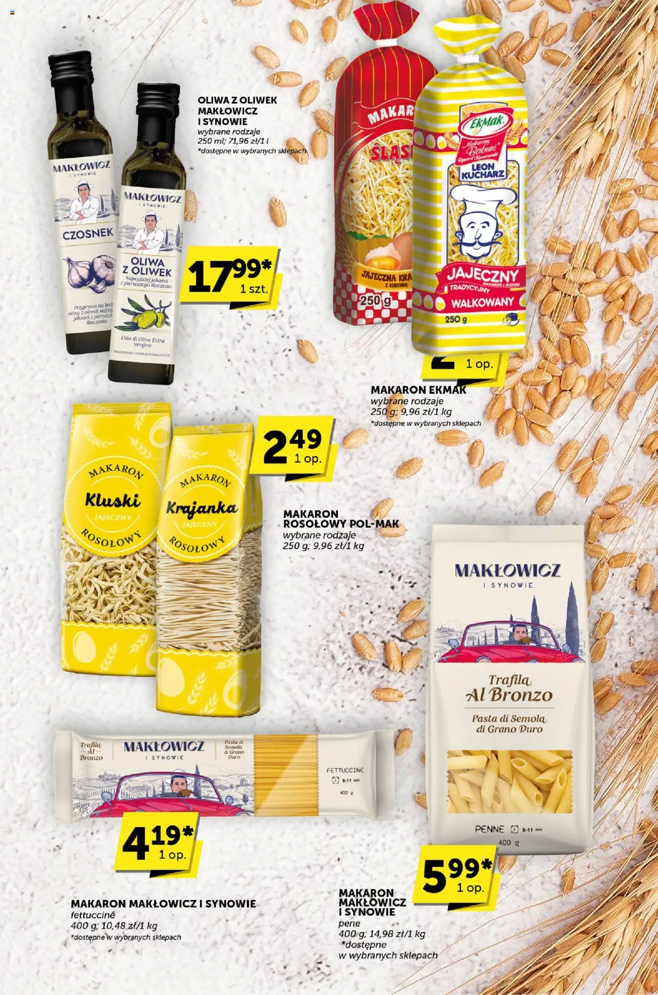 Groszek Gazetka - Katalog od 07.08.2025 | Strona: 13 | Produkty: Czosnek, Oliwa z oliwek, Penne, Makaron