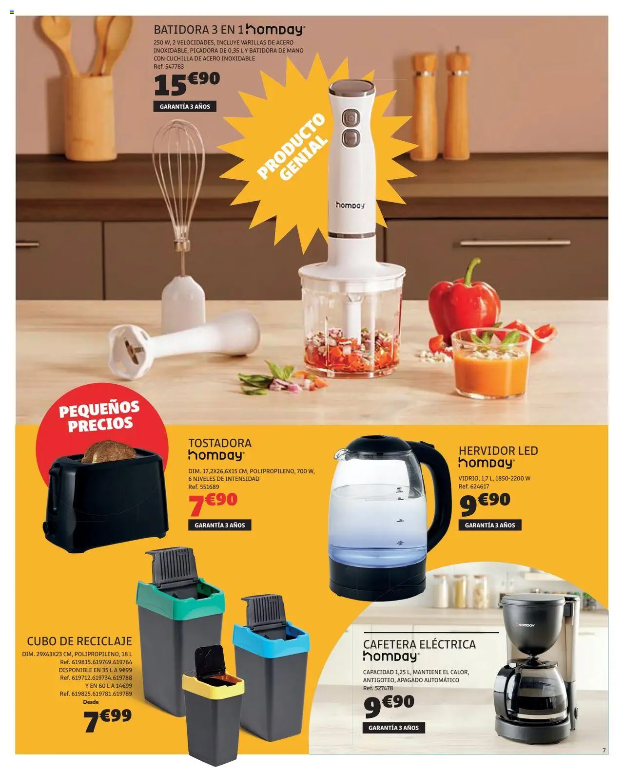 GiFi folleto │ válido desde el 19.08.2025 | Página: 7 | Productos: Cafetera, Batidora, Tostadora