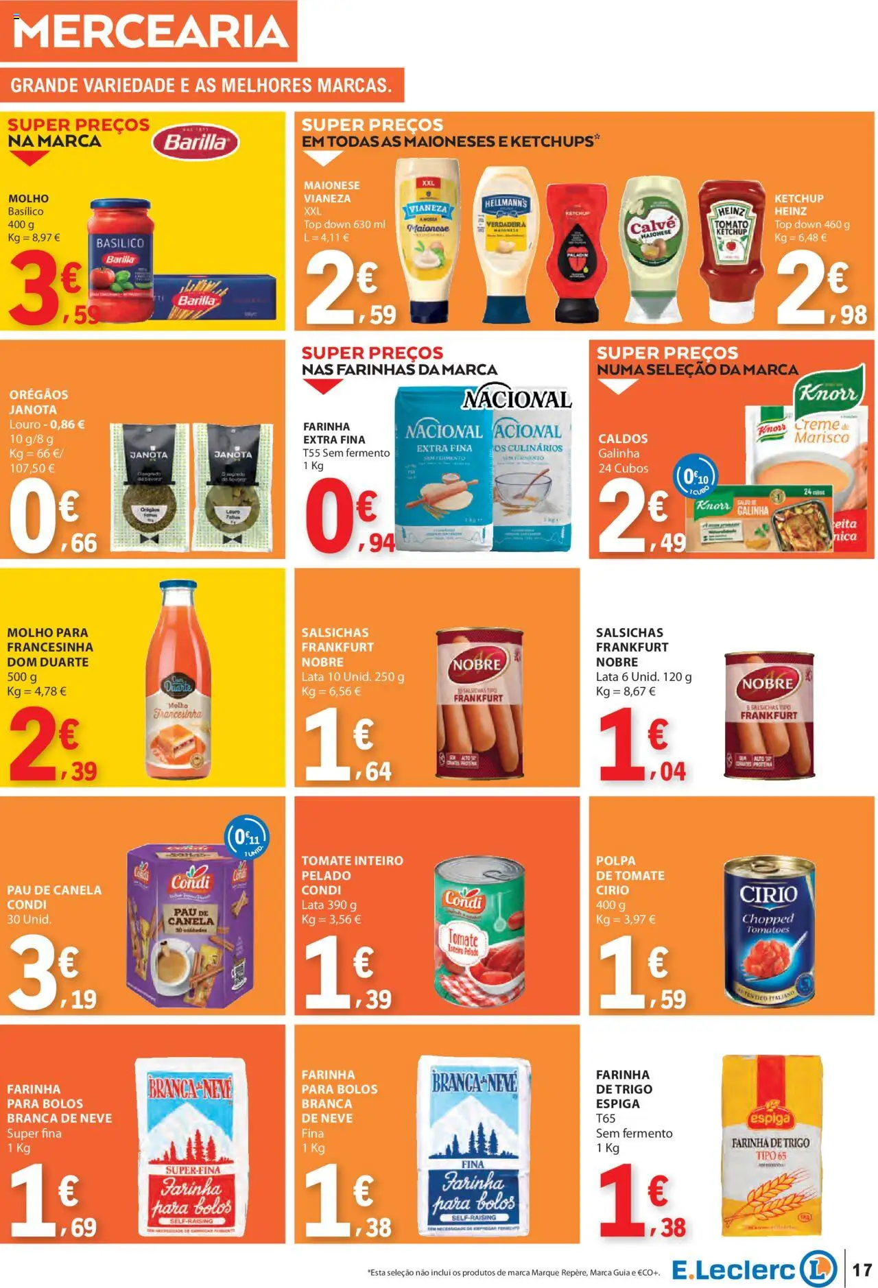 E.Leclerc - Folheto Semanal │ válido de 03.07.2025 | Página: 17 | Produtos: Orégãos, Top, Tomate, Creme