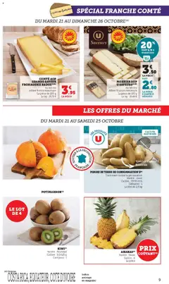 U Express - Prévisualisation de U Express catalogue valide à partir de 21.10.2025 | Page: 9 | Produits: Pomme de terre, Morbier aop, Pomme de terre de consommation, Lait