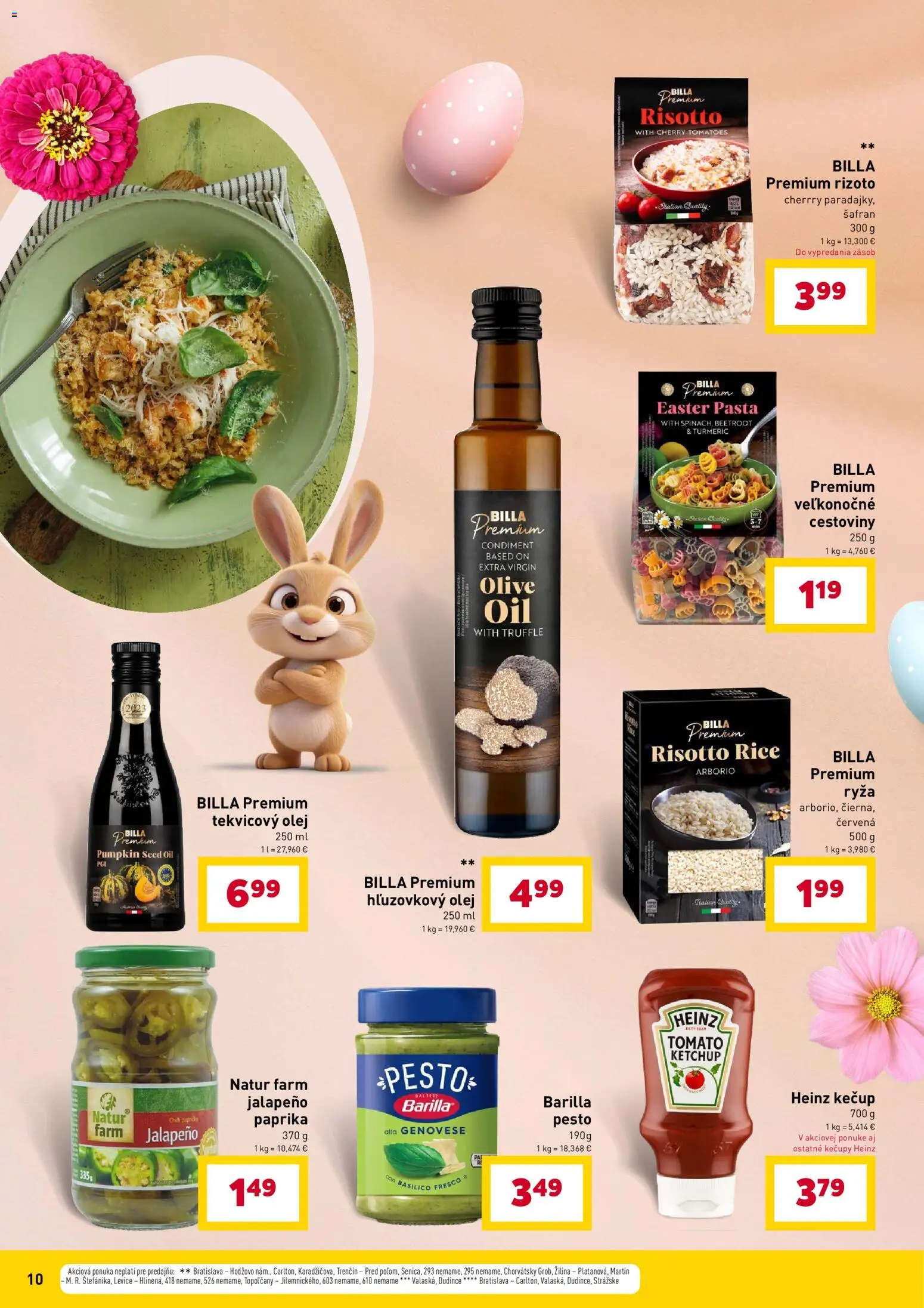 Nové Billa akcie – leták je platný od 11.03.2026 | Strana: 10 | Produkty: Olej, Ryža, Cestoviny, Chilli