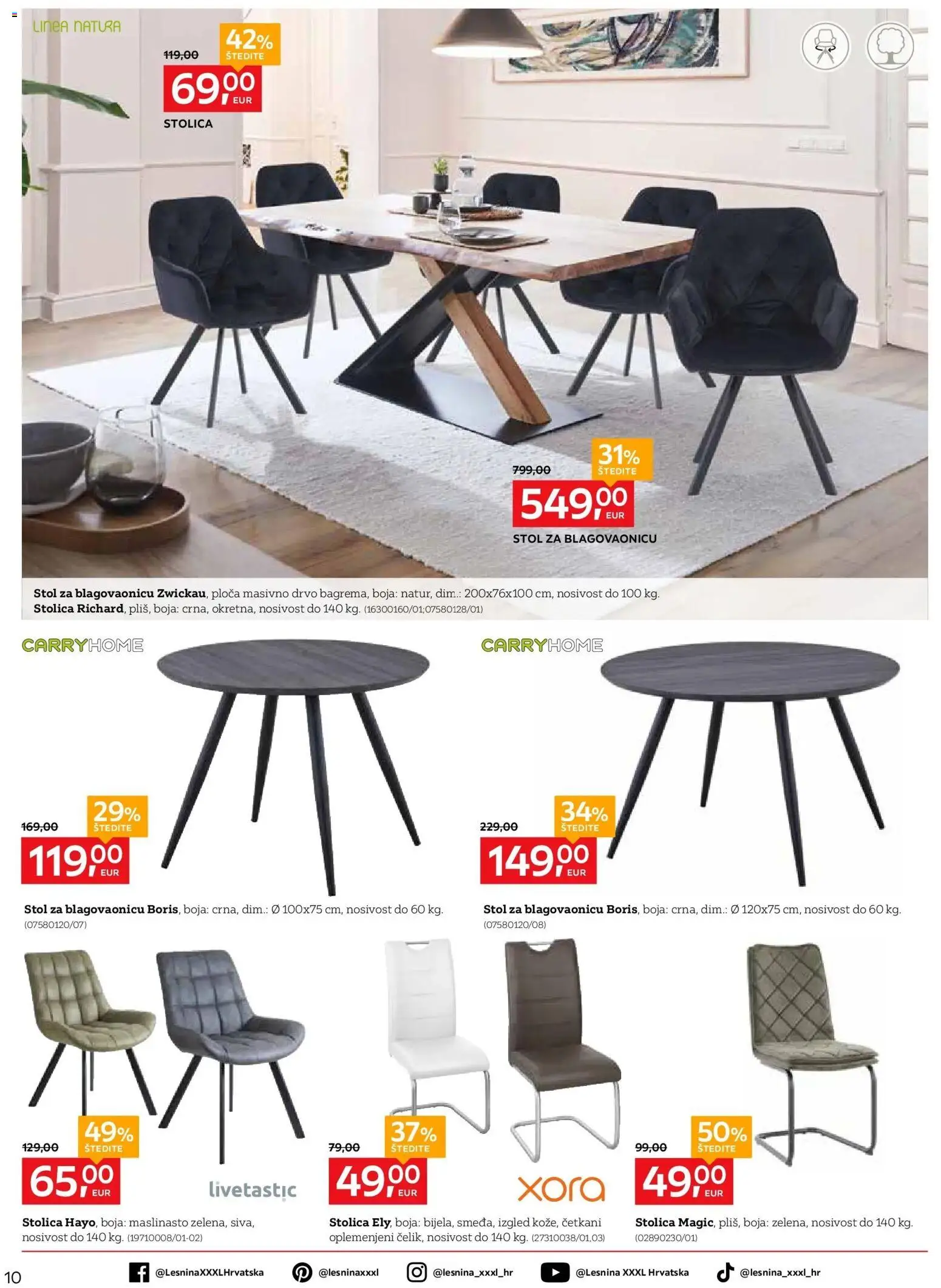 Lesnina katalog | vrijedi od 30.03.2026 | Stranica: 10 | Proizvodi: Stol, Stolica