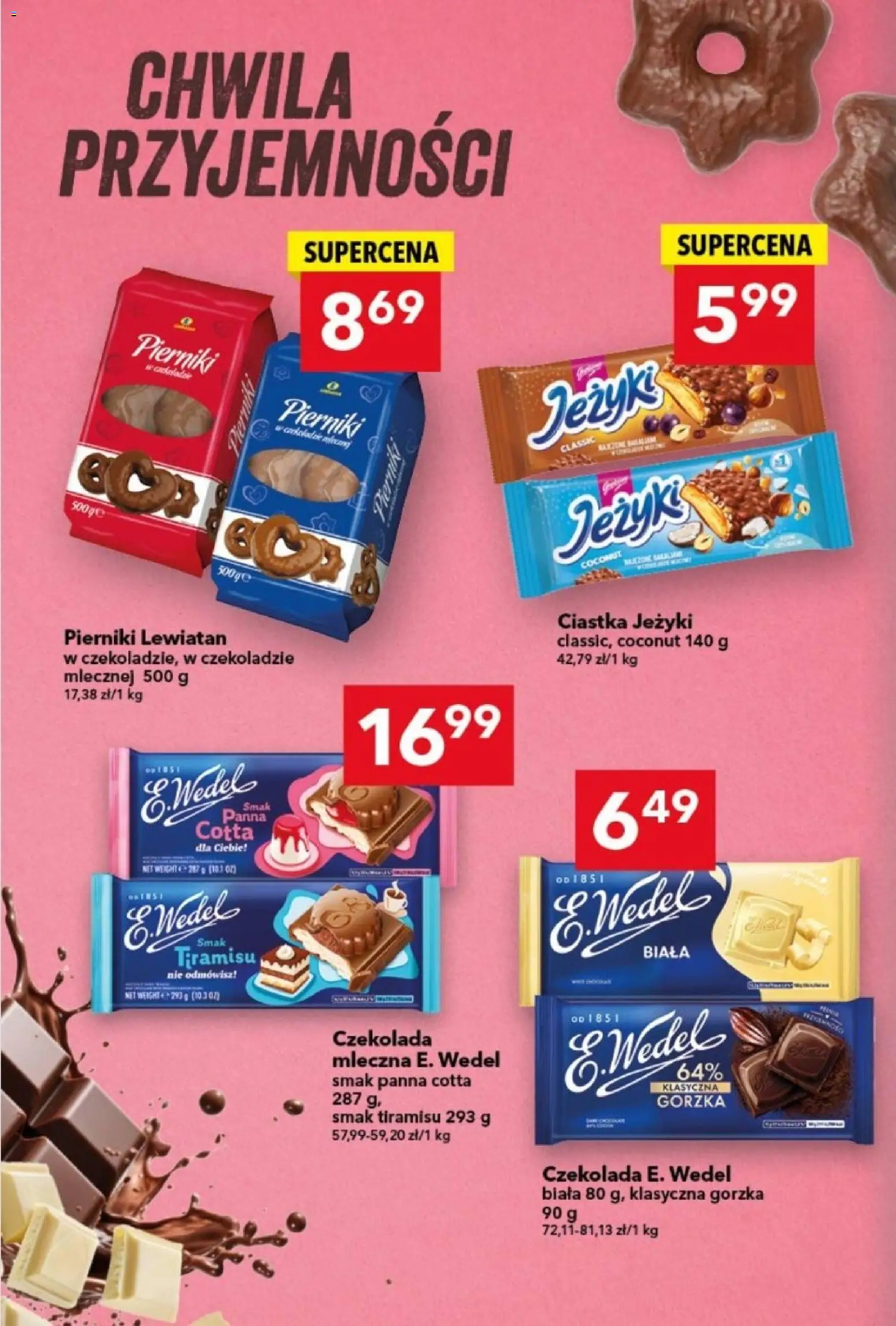 Lewiatan gazetka od 06.11.2025 | Strona: 8 | Produkty: Pierniki, Czekolada mleczna, Tiramisu, Czekolada