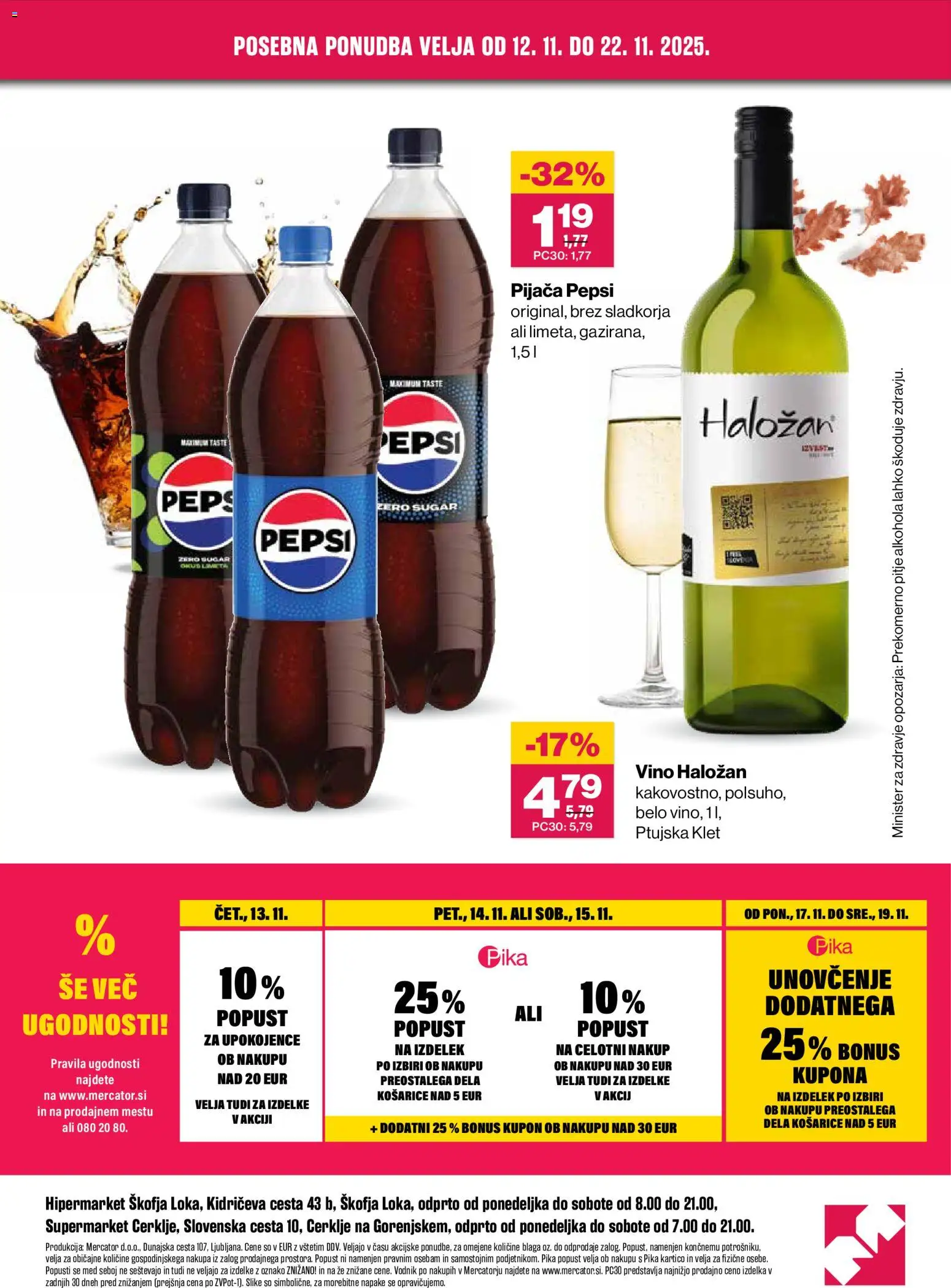 Novi Mercator katalog ponudbe – veljaven od 12.11.2025 | Stran: 4 | Izdelki: Vino