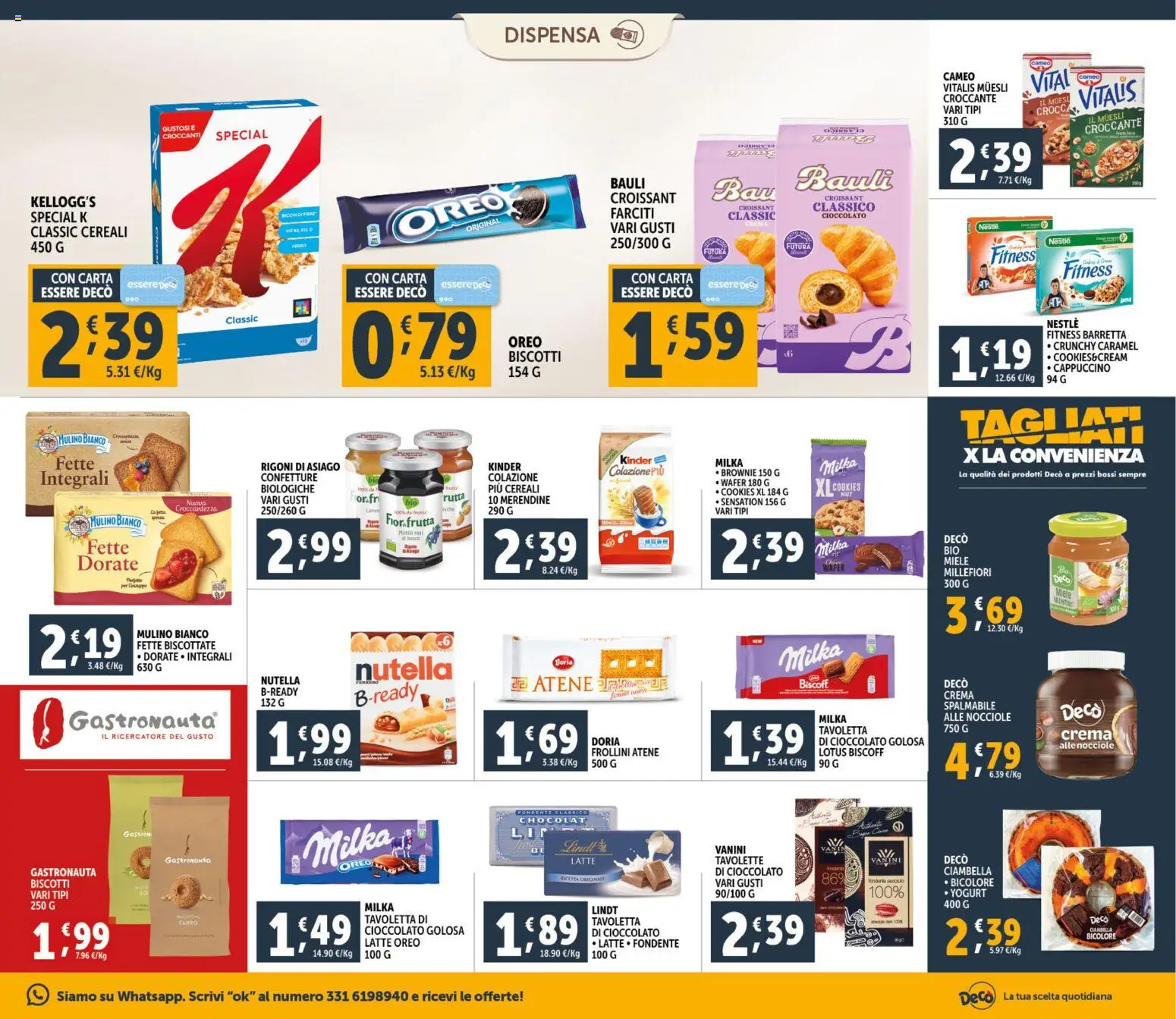 Volantino Decò del 30.01.2026 | Pagina: 13 | Prodotti: Crema, Cereali, Biscotti, Miele