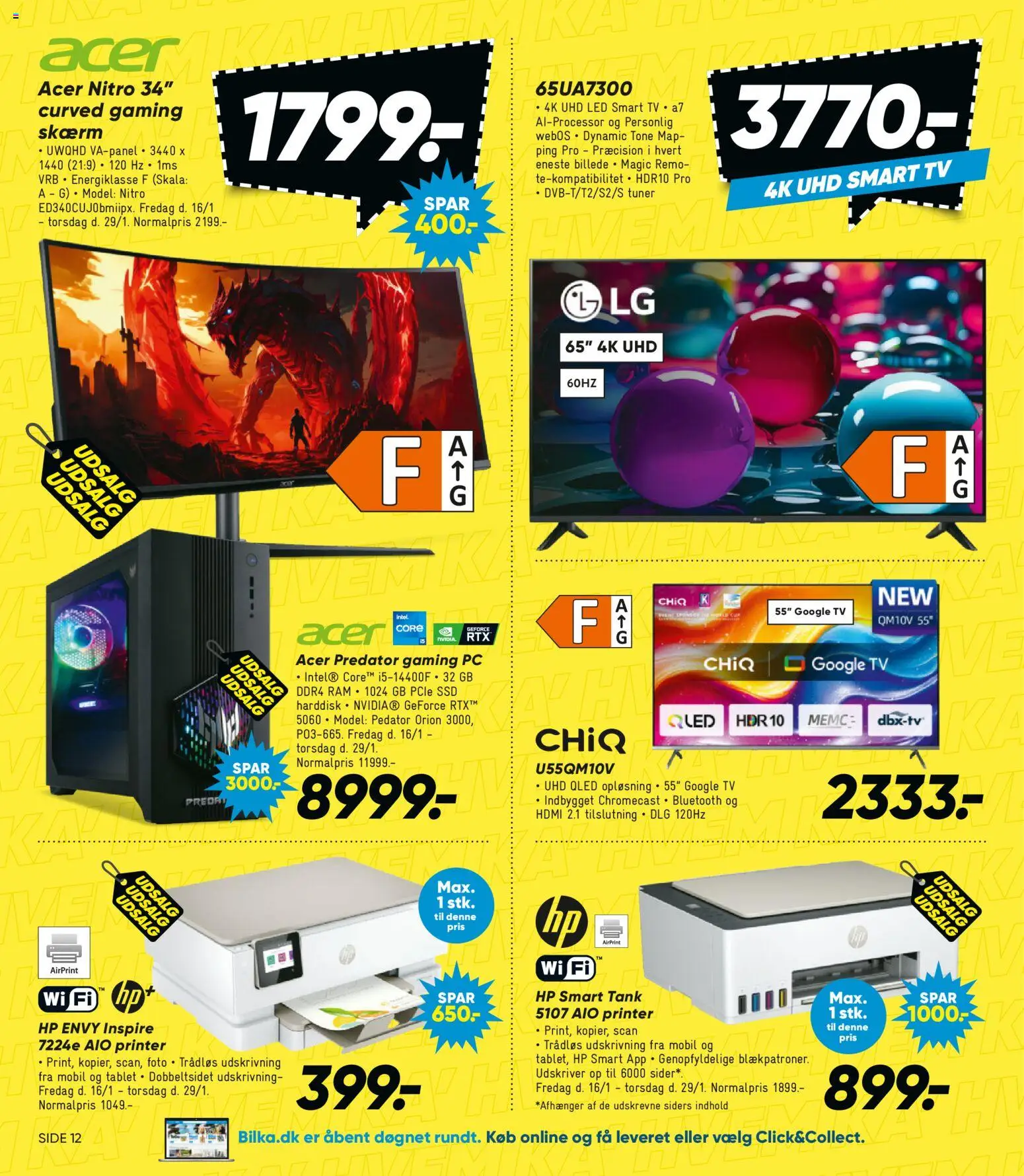 Bilka tilbudsavis – gyldig fra 16.01.2026 | Side: 18 | Produkter: RAM, Skærm, Tablet, Printer