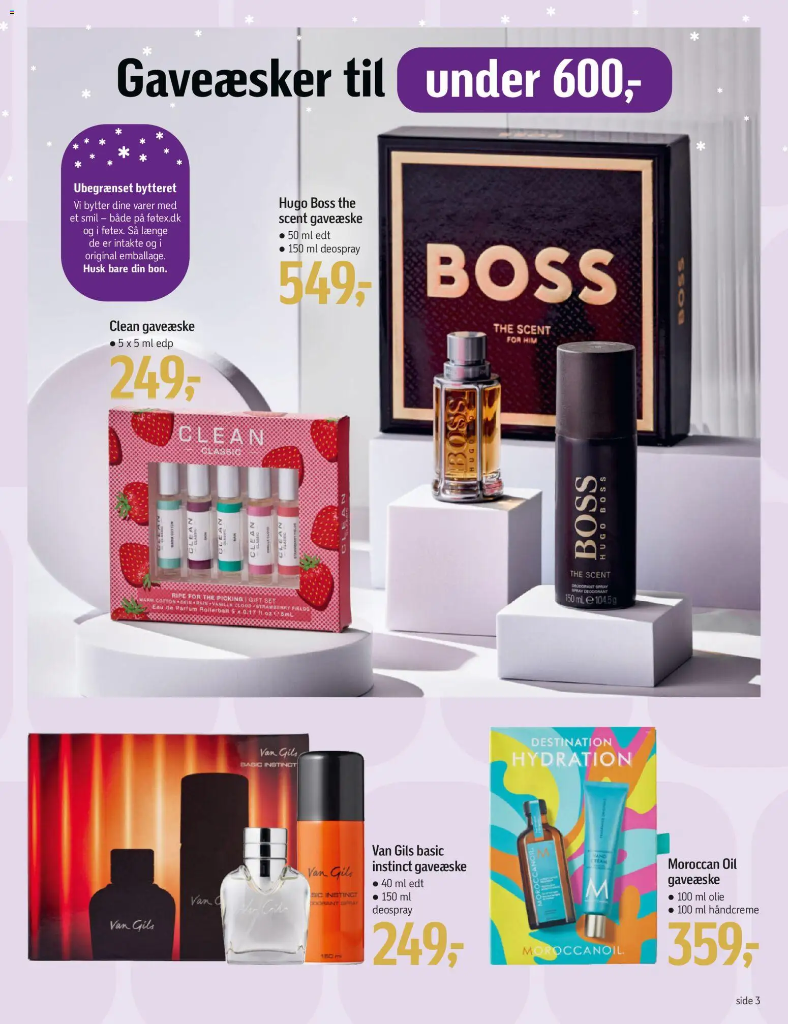 Føtex tilbudsavis – gyldig fra 14.11.2025 | Side: 3 | Produkter: Olie, Håndcreme, Deodorant