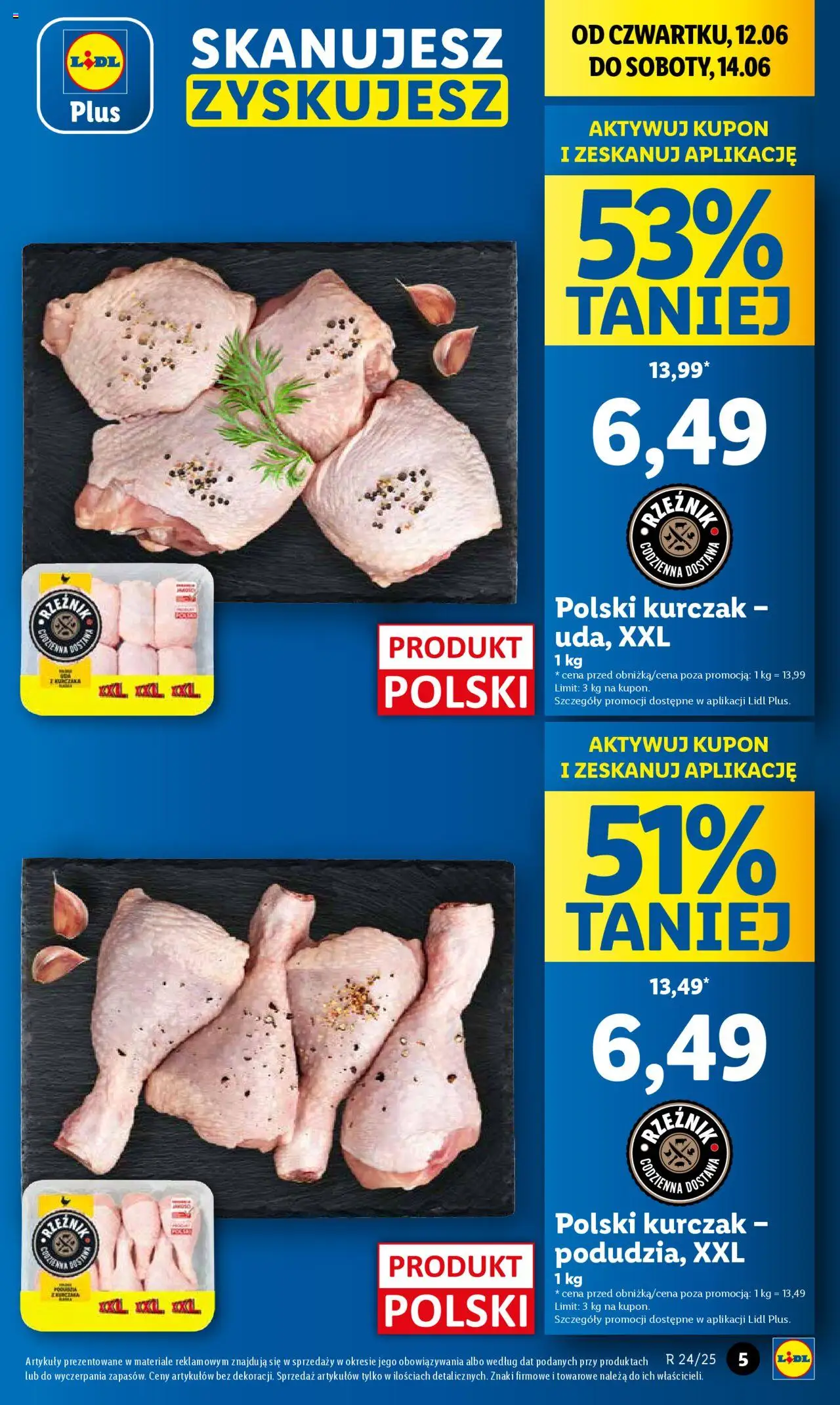 Lidl Gazetka od 12.06.2025 | Strona: 5 | Produkty: Kurczak