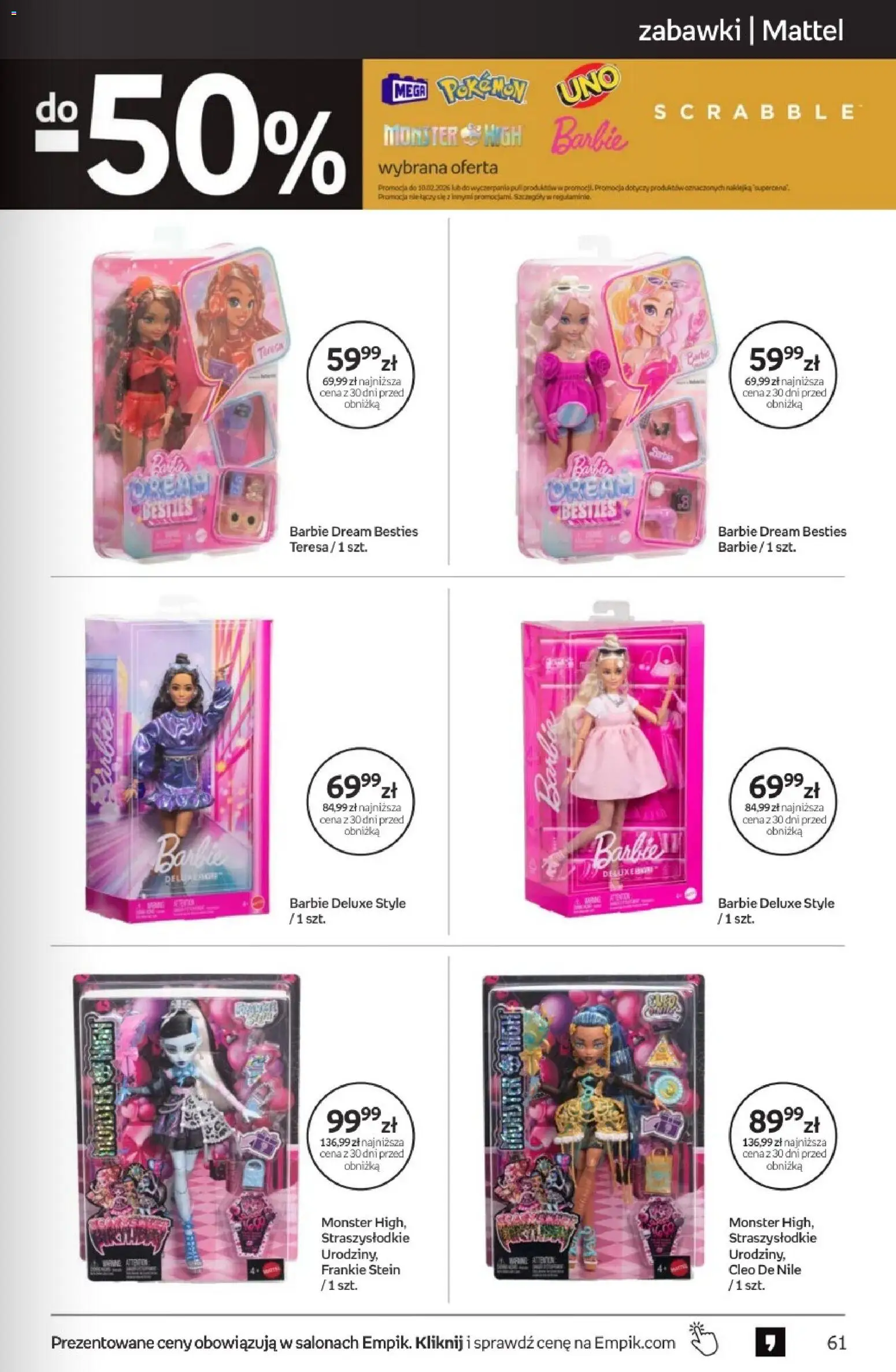 Empik promocje od 28.01.2026 | Strona: 61 | Produkty: Barbie