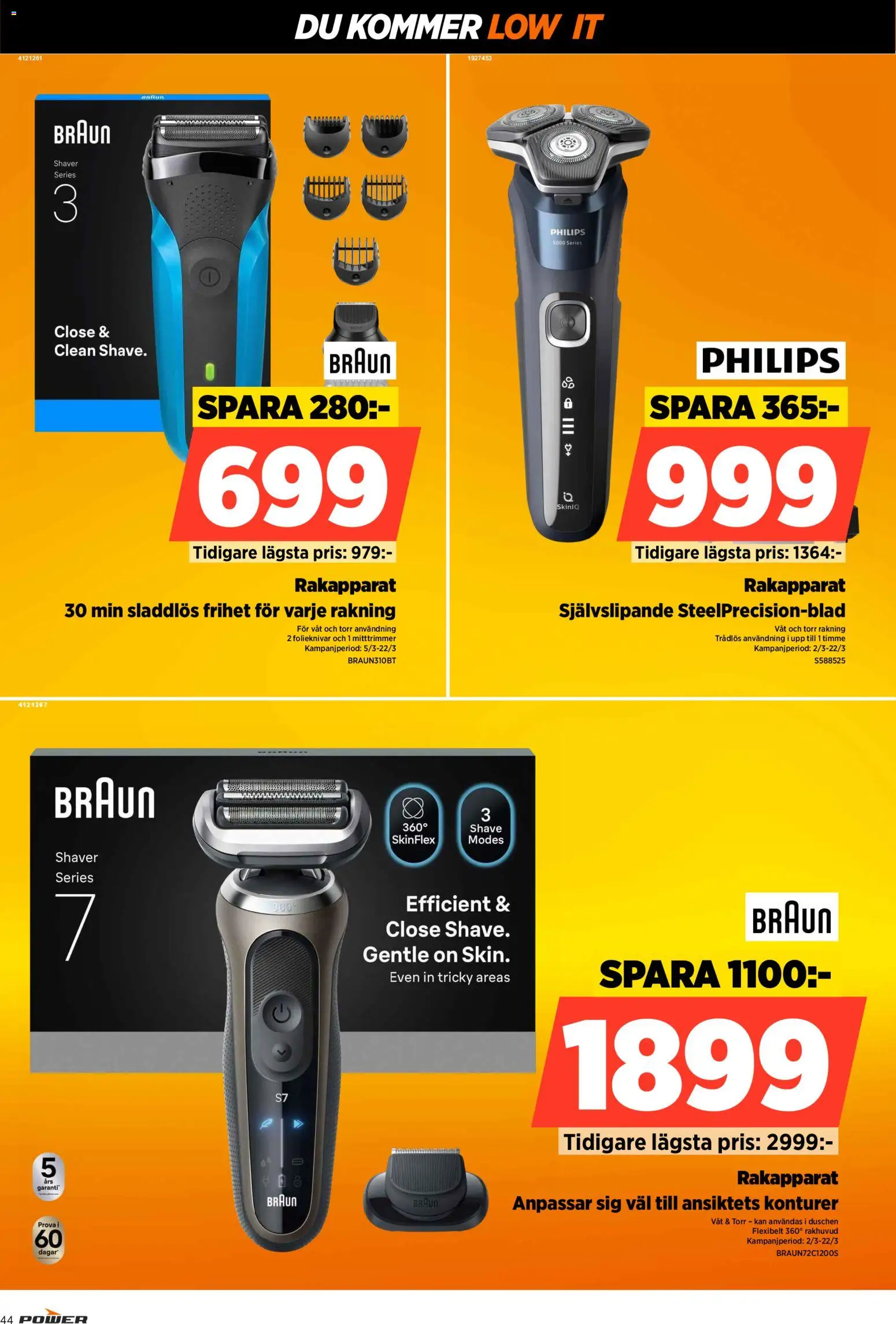 Power reklamblad aktuell från 16.03.2026 | Sida: 44 | Produkter: Rakapparat