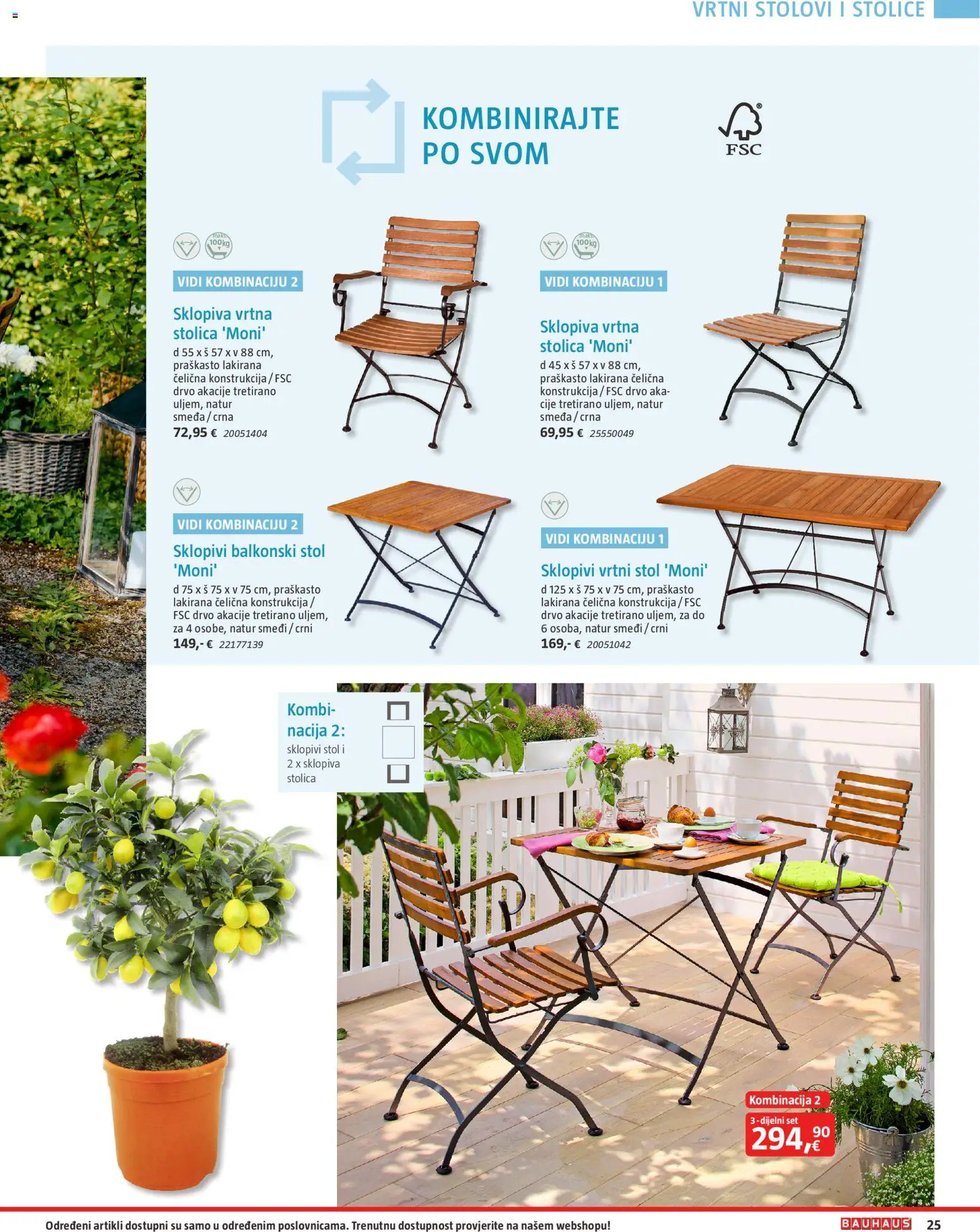 Bauhaus katalog | vrijedi od 23.03.2026 | Stranica: 25 | Proizvodi: Stol, Stolica