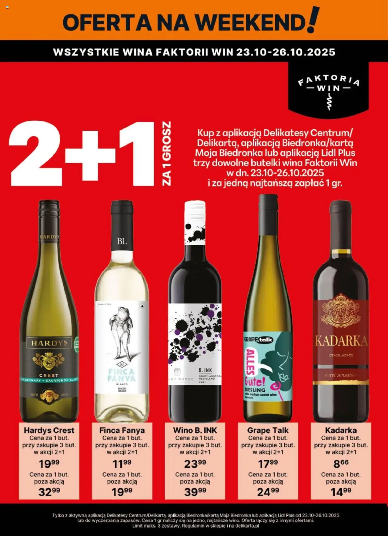 Delikatesy Centrum Gazetka - DeliBarek od 16.10.2025 | Strona: 3 | Produkty: Riesling, Delikatesy, Wino
