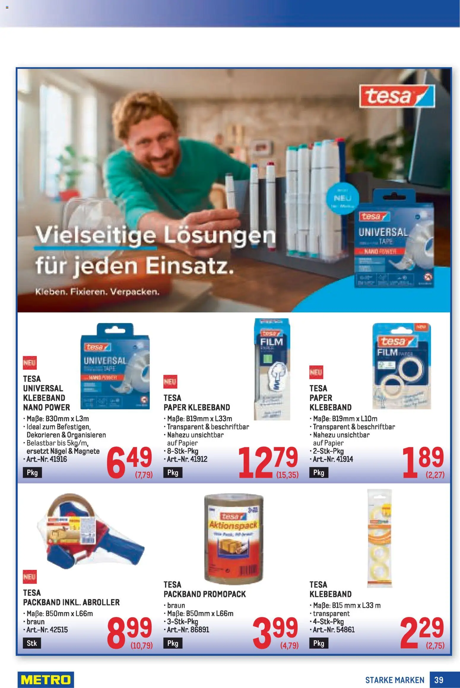 Metro Starke Marken gültig ab 13.11.2025 | Seite: 39