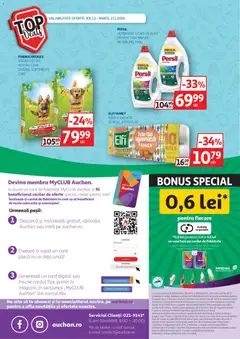 Ofertele Auchan valabile de la 01.01.2026 | Pagină: 20 | Produse: Telefon, Pomelo, Role, Detergent