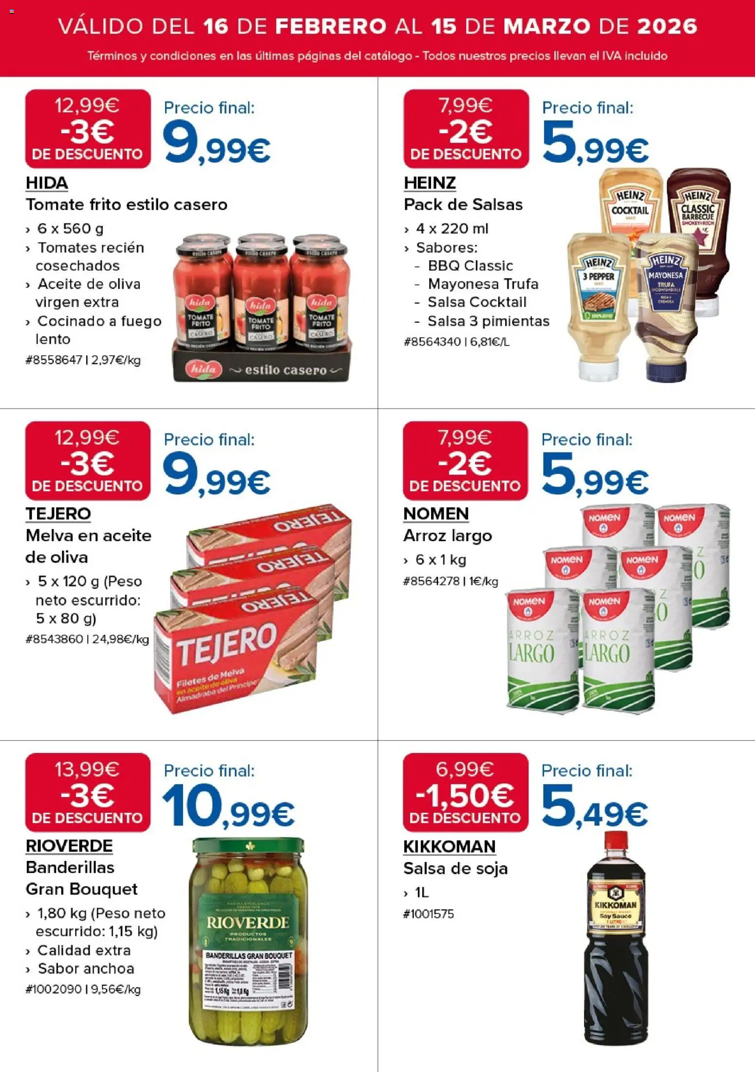 Costco catálogo │ válido desde el 16.02.2026 | Página: 4 | Productos: Aceite, Aceite de oliva, Peso, Anchoa