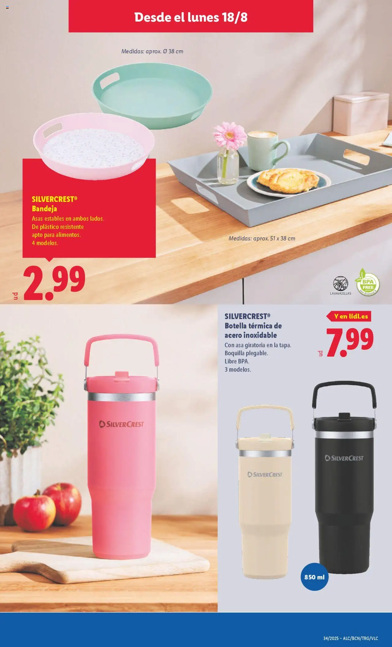 Lidl catálogo de bazar MAD │ válido desde el 18.08.2025 | Página: 9 | Productos: Lavavajillas, Bandeja