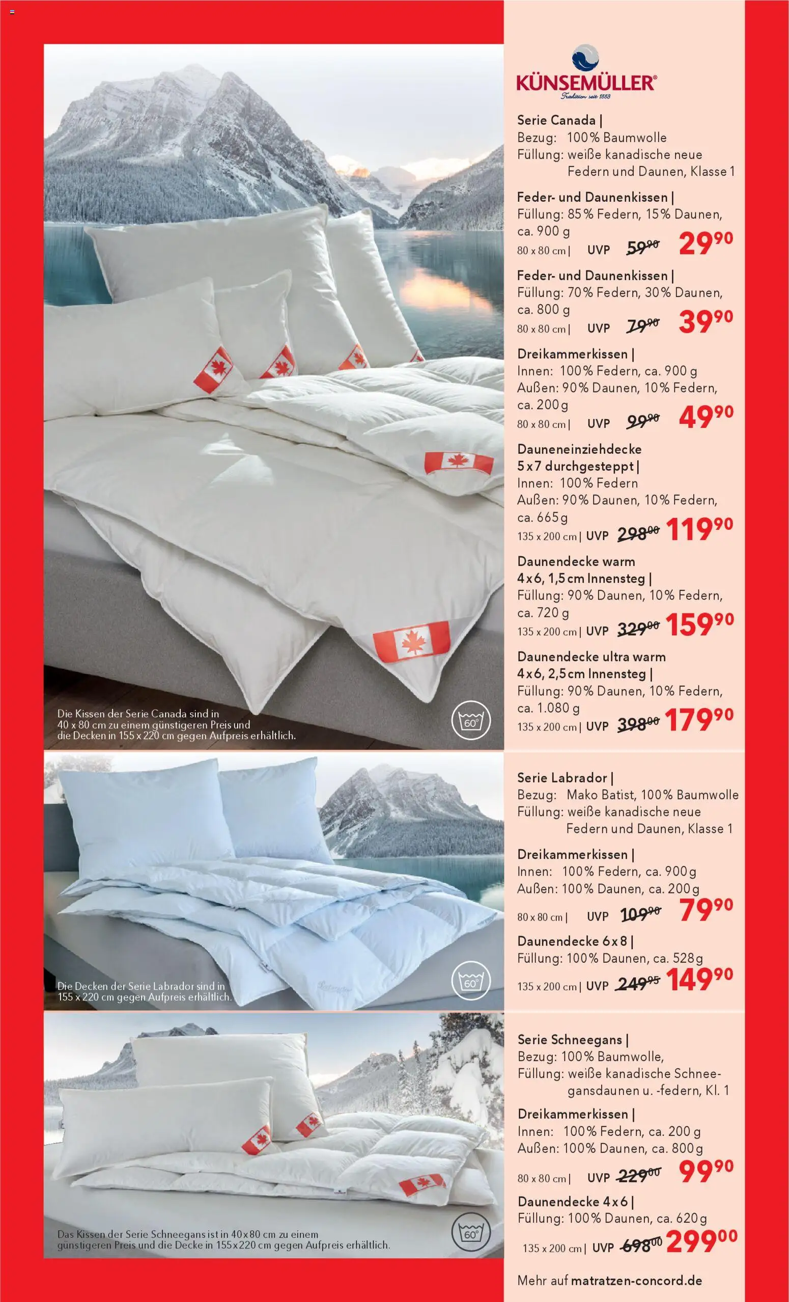 Matratzen Concord Prospekt 	 – gültig ab 27.12.2025 | Seite: 9 | Produkte: Kissen, Decke