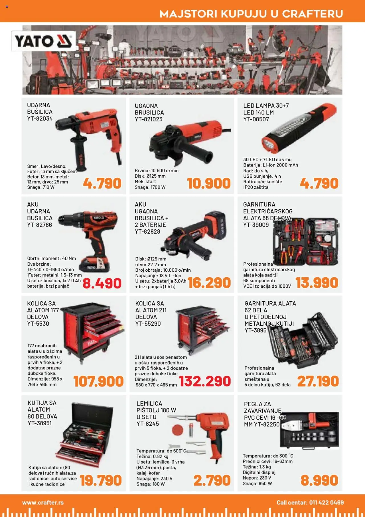 Crafter katalog - važi od 15.09.2025 | Strana: 15 | Proizvode: Pegla, Disk, Brusilica, USB