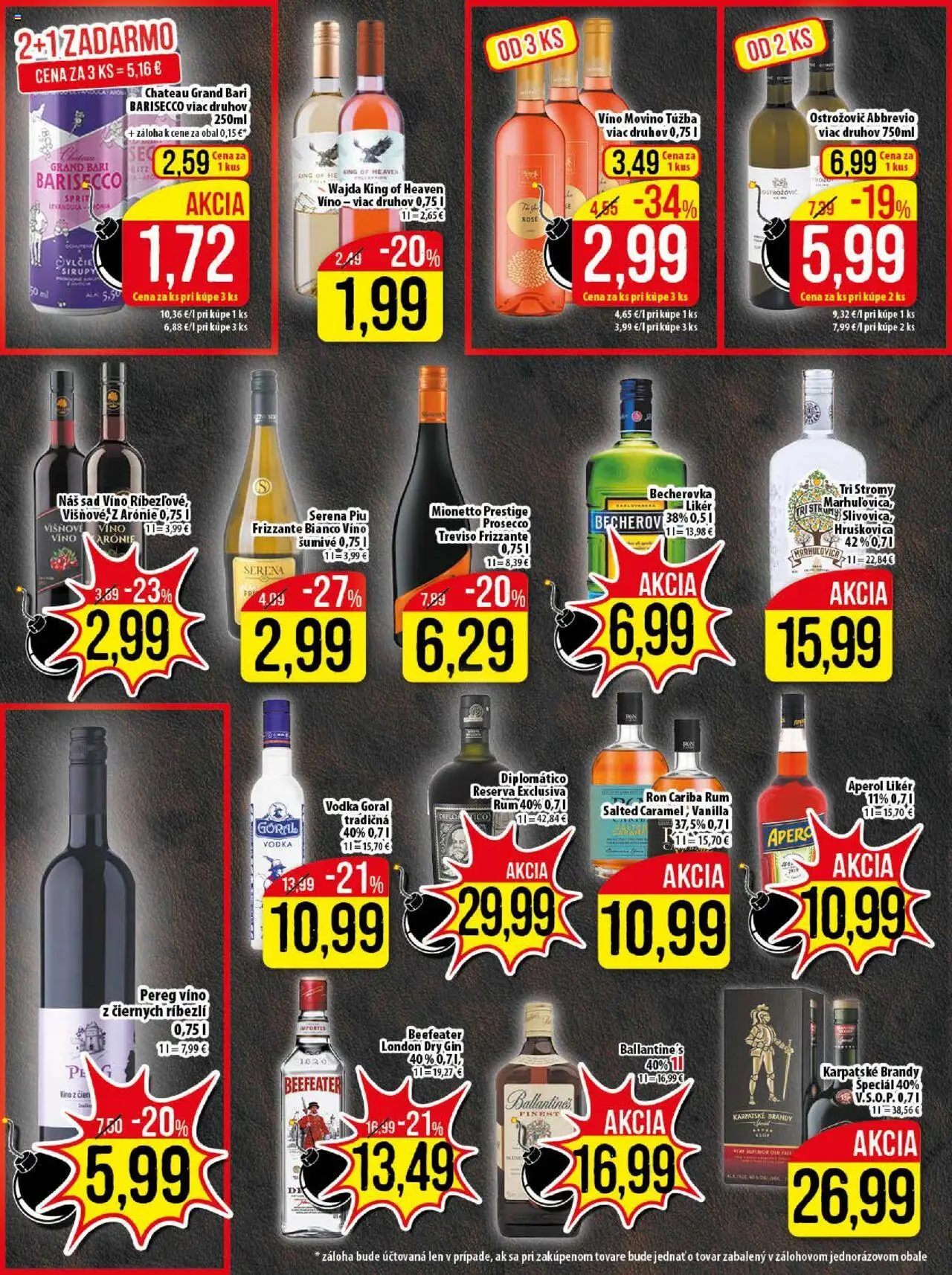 Klas leták │ platný od 04.08.2025 | Strana: 17 | Produkty: Prosecco, Vodka, Aperol, Rum