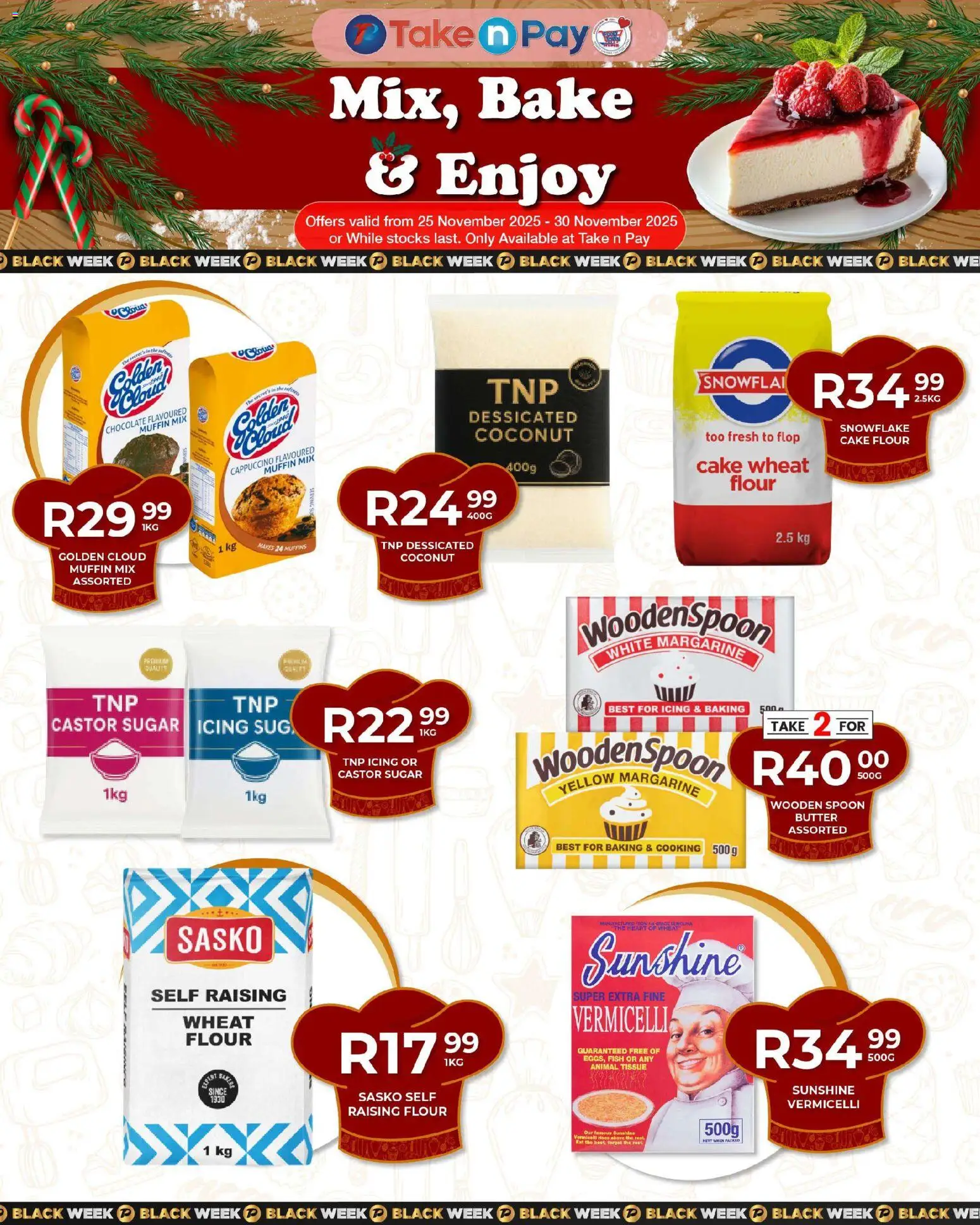 New Take n Pay catalogue – valid from 25.11.2025 | Page: 9 | Products: Muffins, Crema facial, Chocolate, Fish