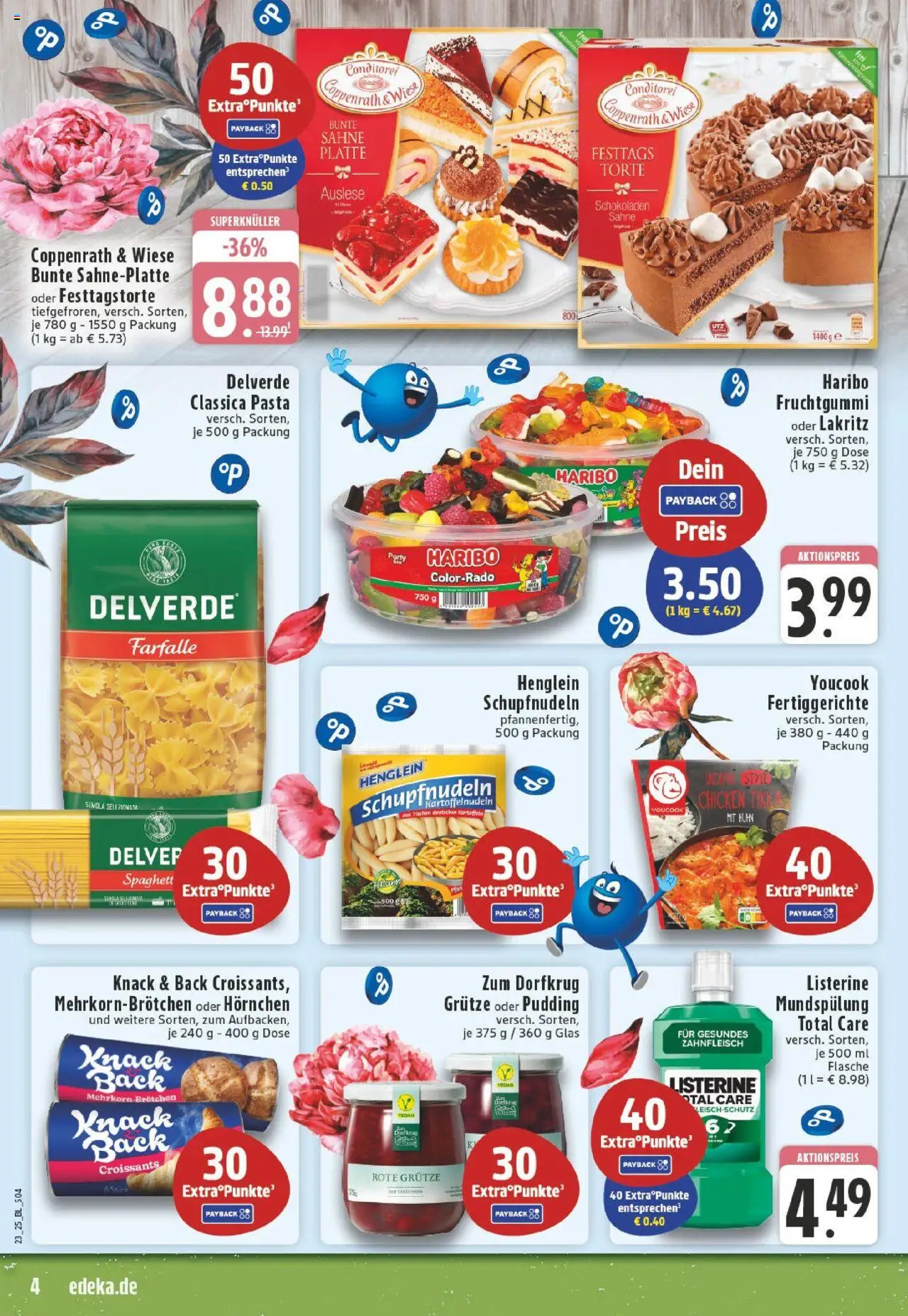 Edeka prospekt Düsseldorf	 - gültig ab dem 01.06.2025 | Seite: 4 | Produkte: Haribo, Fertiggerichte, Erdbeeren, Sahne